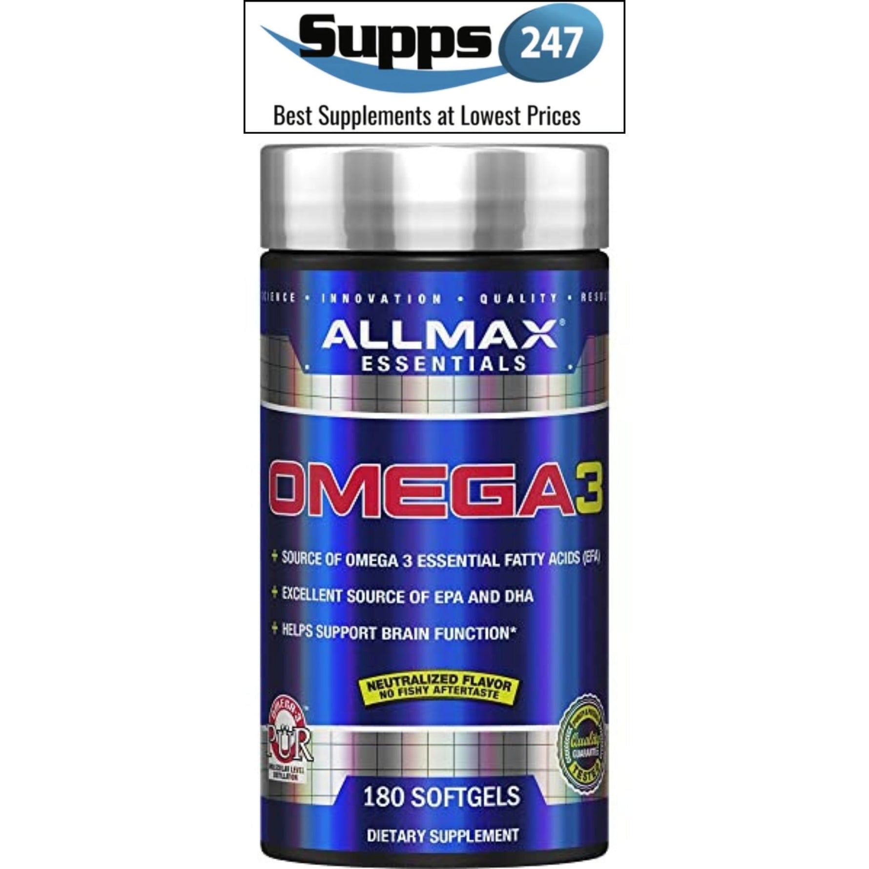 Boost Your Health with ALLMAX Essentials Omega 3: Available at Supps247.