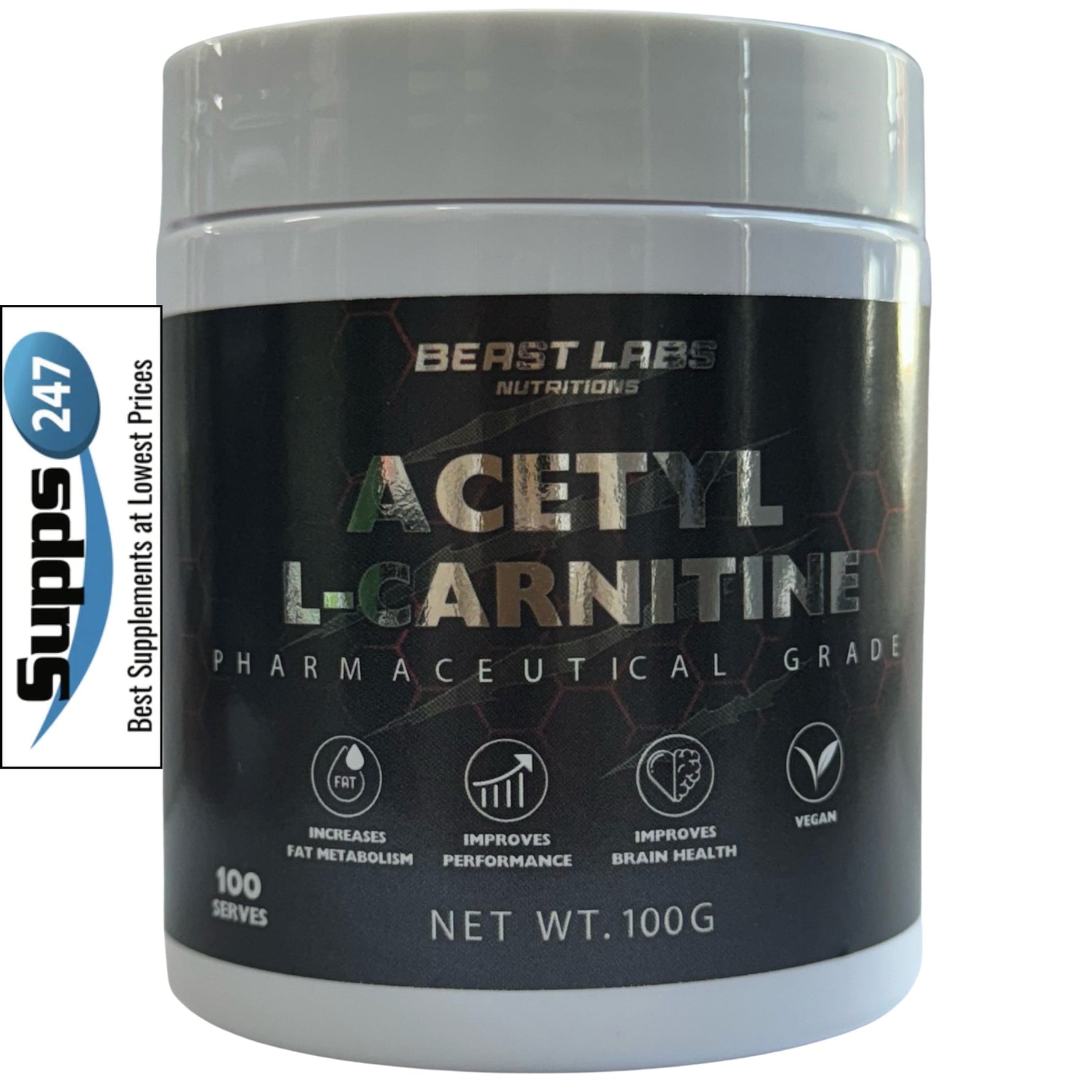 Enhance Your Performance and Brain Health with Beast Labs Nutrition Acetyl L-Carnitine: Available at Supps247