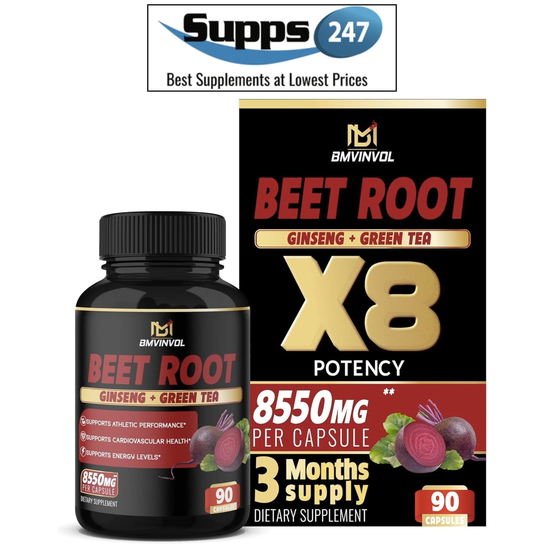 Elevate Your Wellness with BMVINVOL Beetroot with Ginseng and Green Tea.