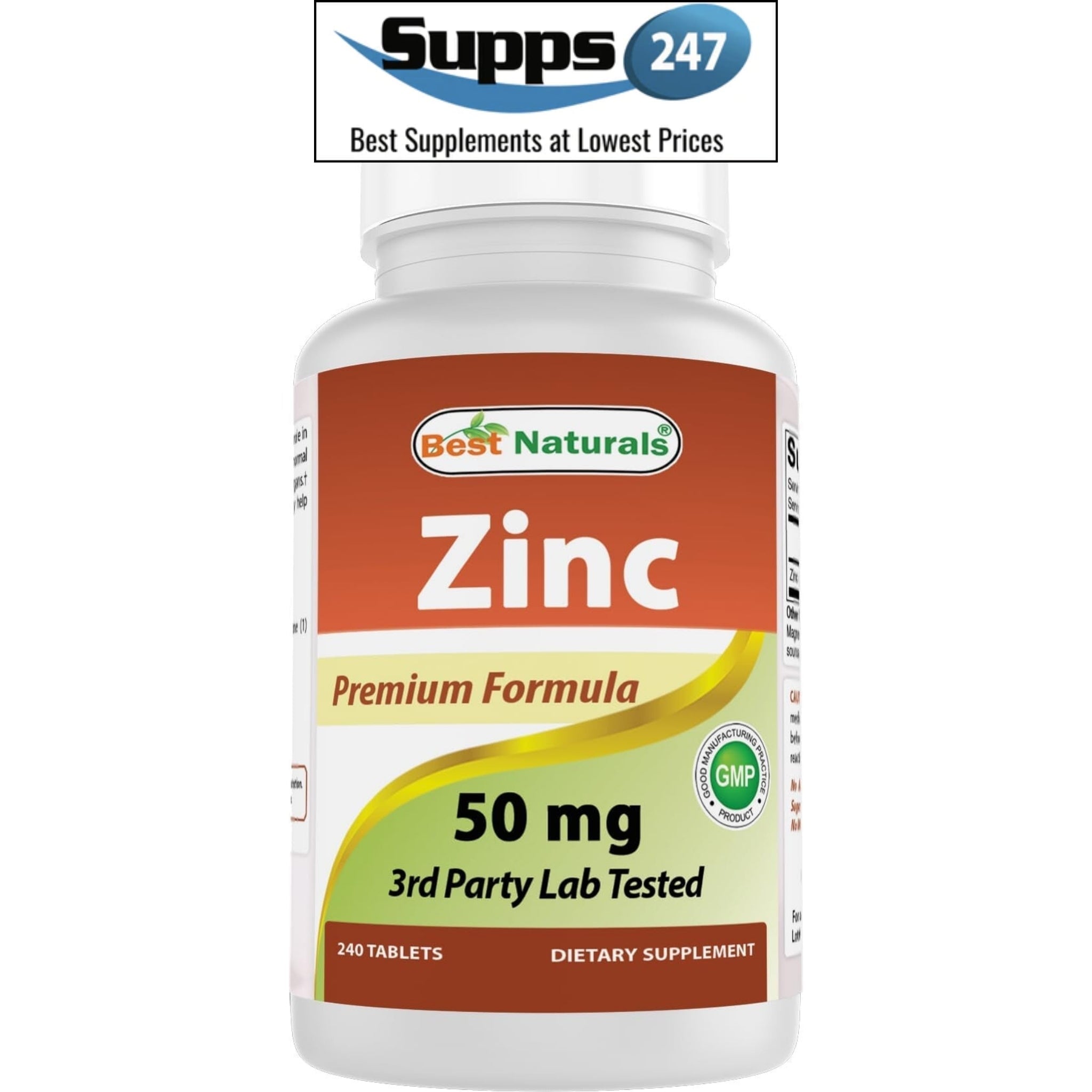Boost Your Immunity and Wellness with Best Naturals Zinc 50 mg, Available at Supps247.