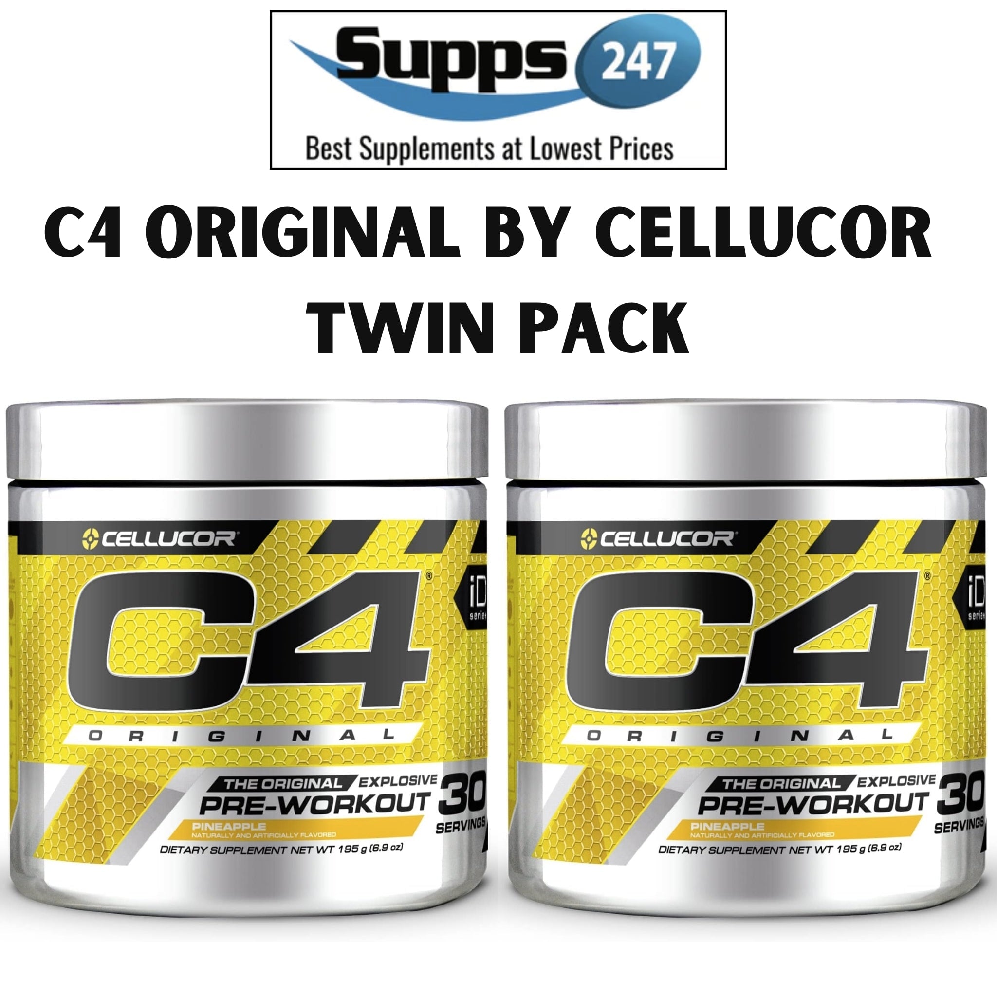 Power Up Your Workout with C4 Pre Workout Original Twin Pack—Now at Half Price!.