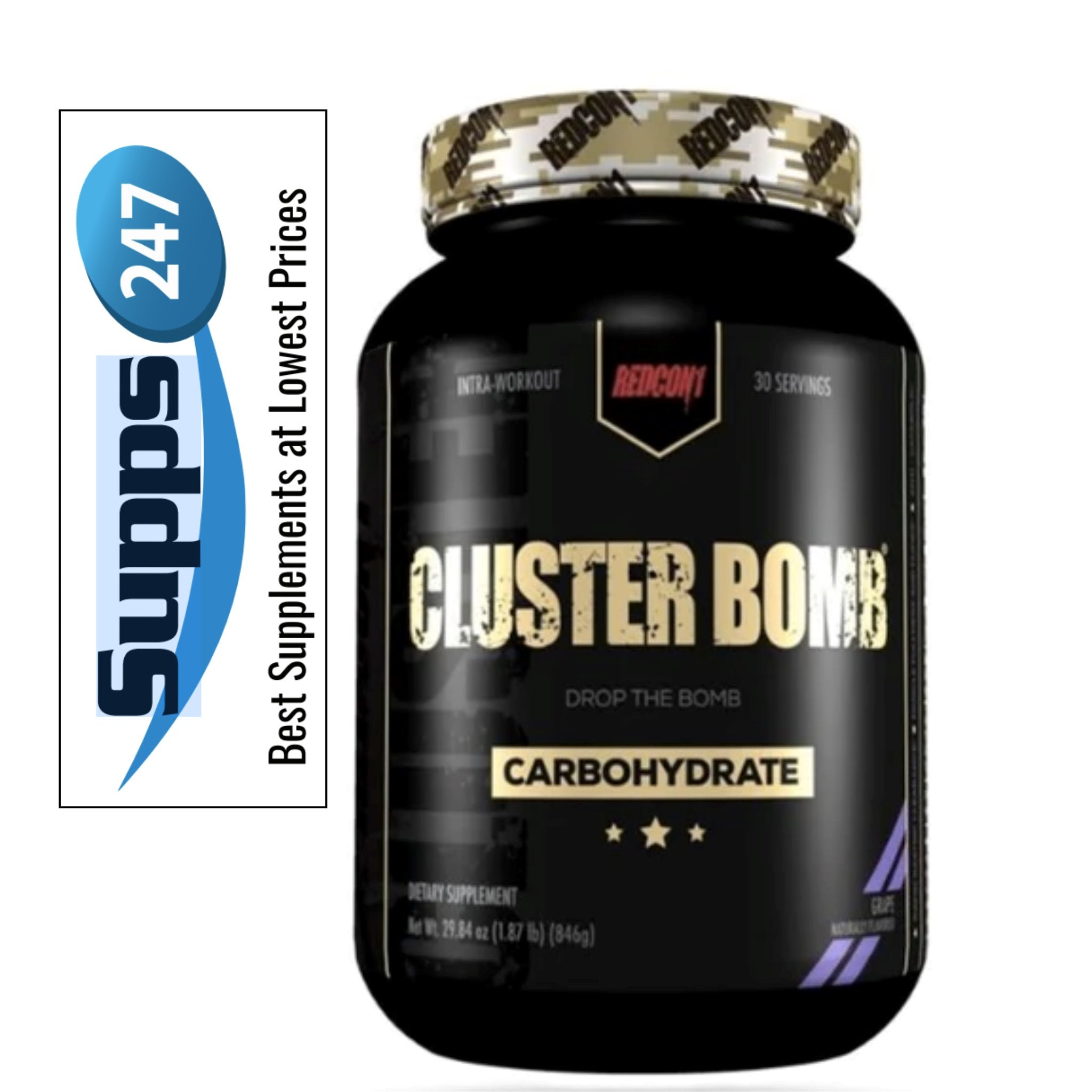 Cluster Bomb Carbohydrates by Redcon1: Essential Intra-Workout Fuel for Every Athlete.