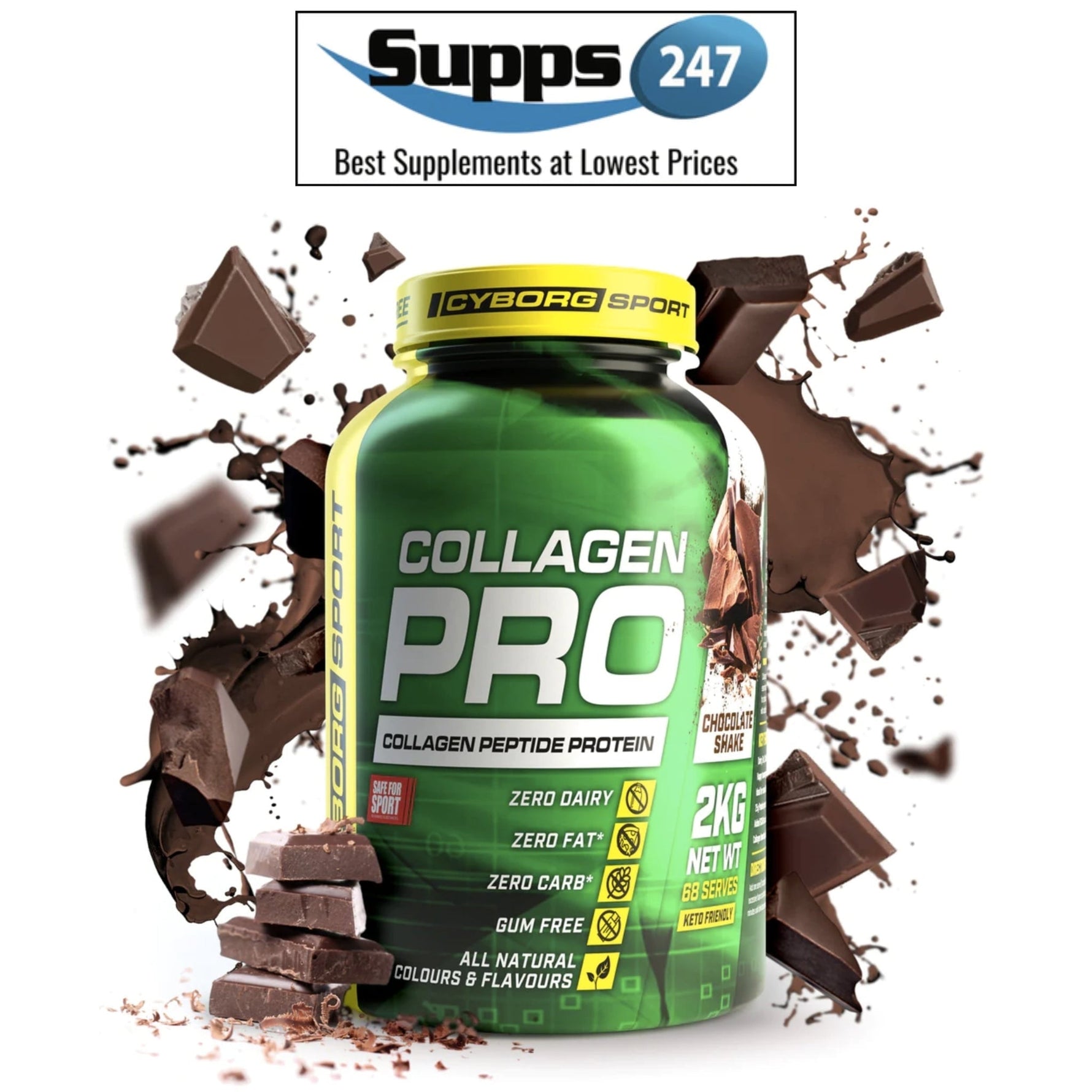 Experience Enhanced Wellness and Beauty with Cyborg Sport's Collagen Pro.