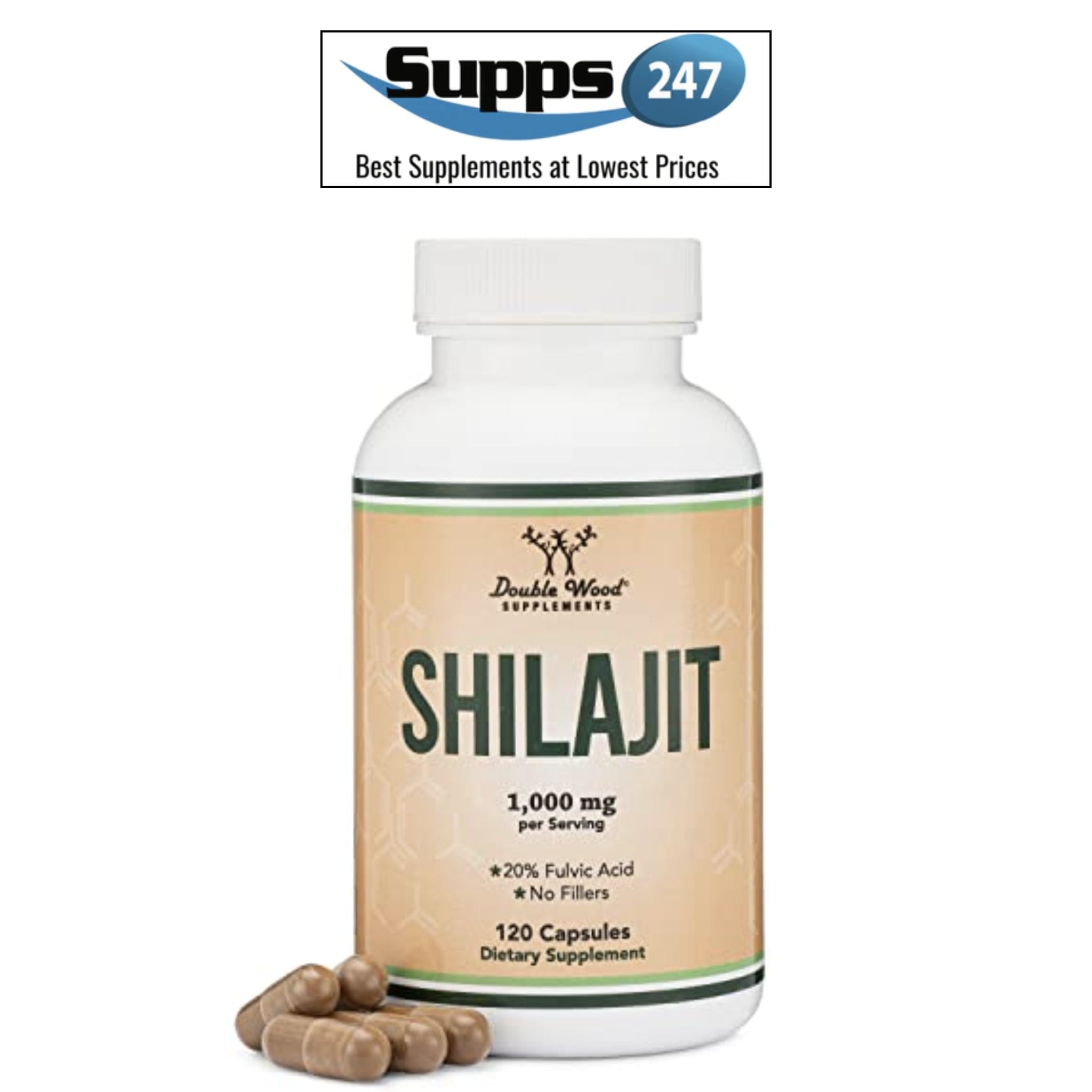 Boost Your Health with DoubleWood Supplements Shilajit Resin Capsules at Supps247