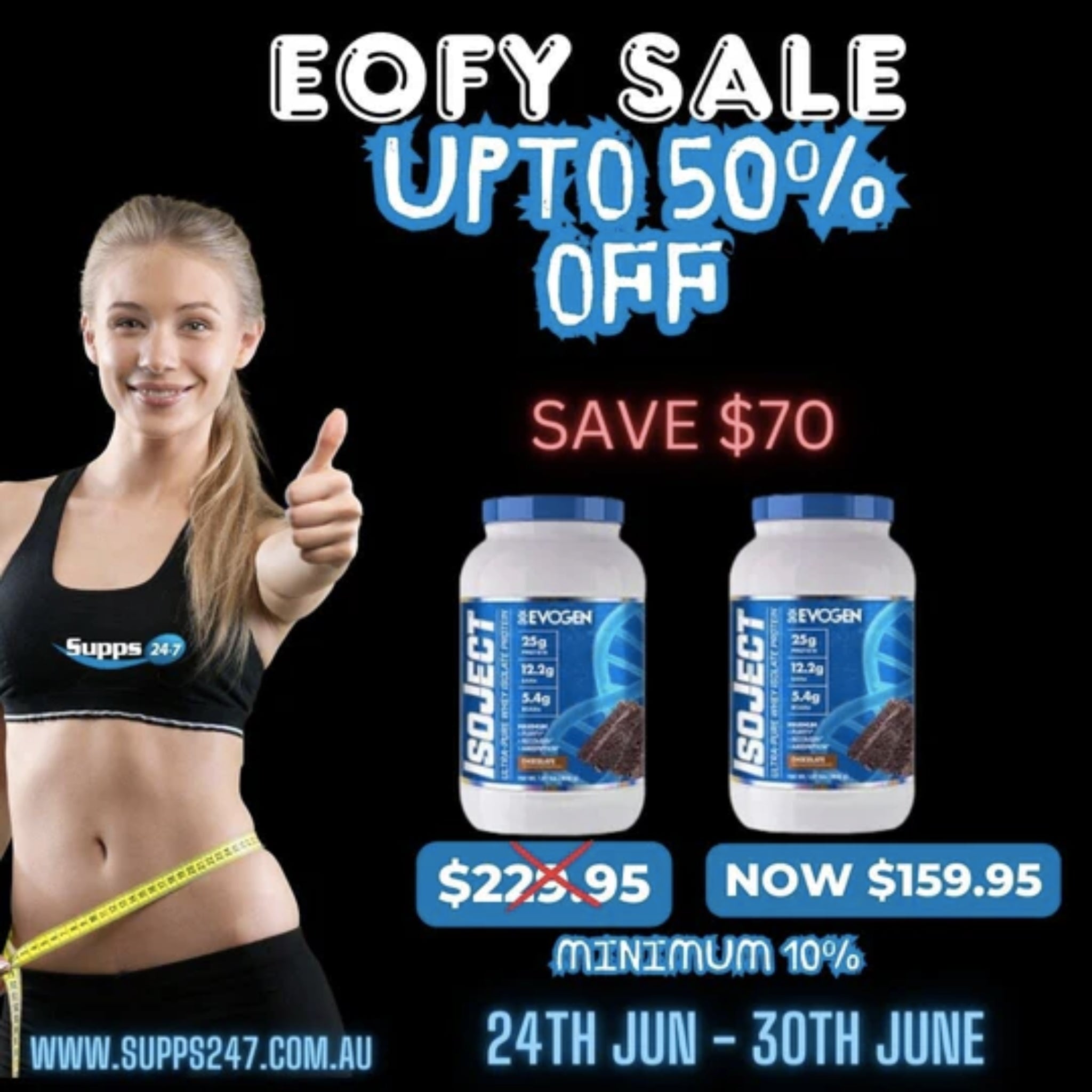 Grab the EOFY Deal on Evogen IsoJect Protein Isolate Twin Pack at Supps247!