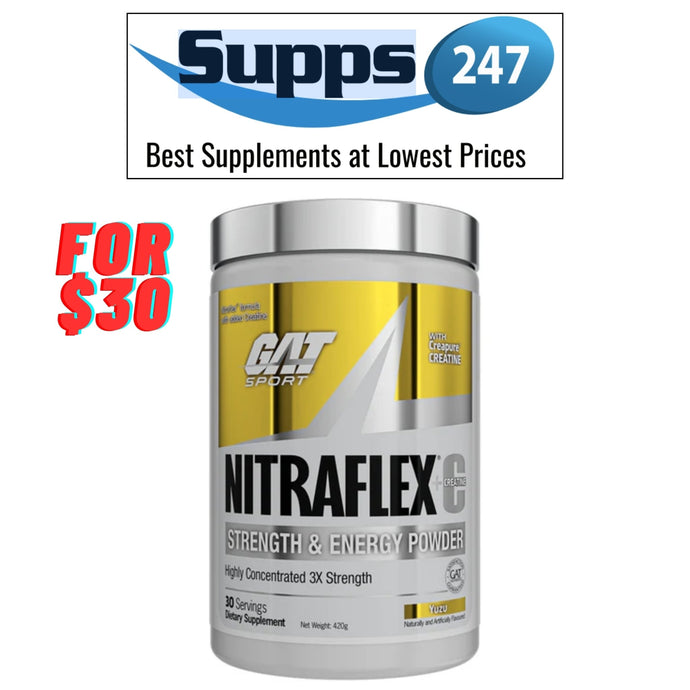 Elevate Your Performance with GAT Sport Nitraflex + Creatine - Special Offer $30 at Supps247!