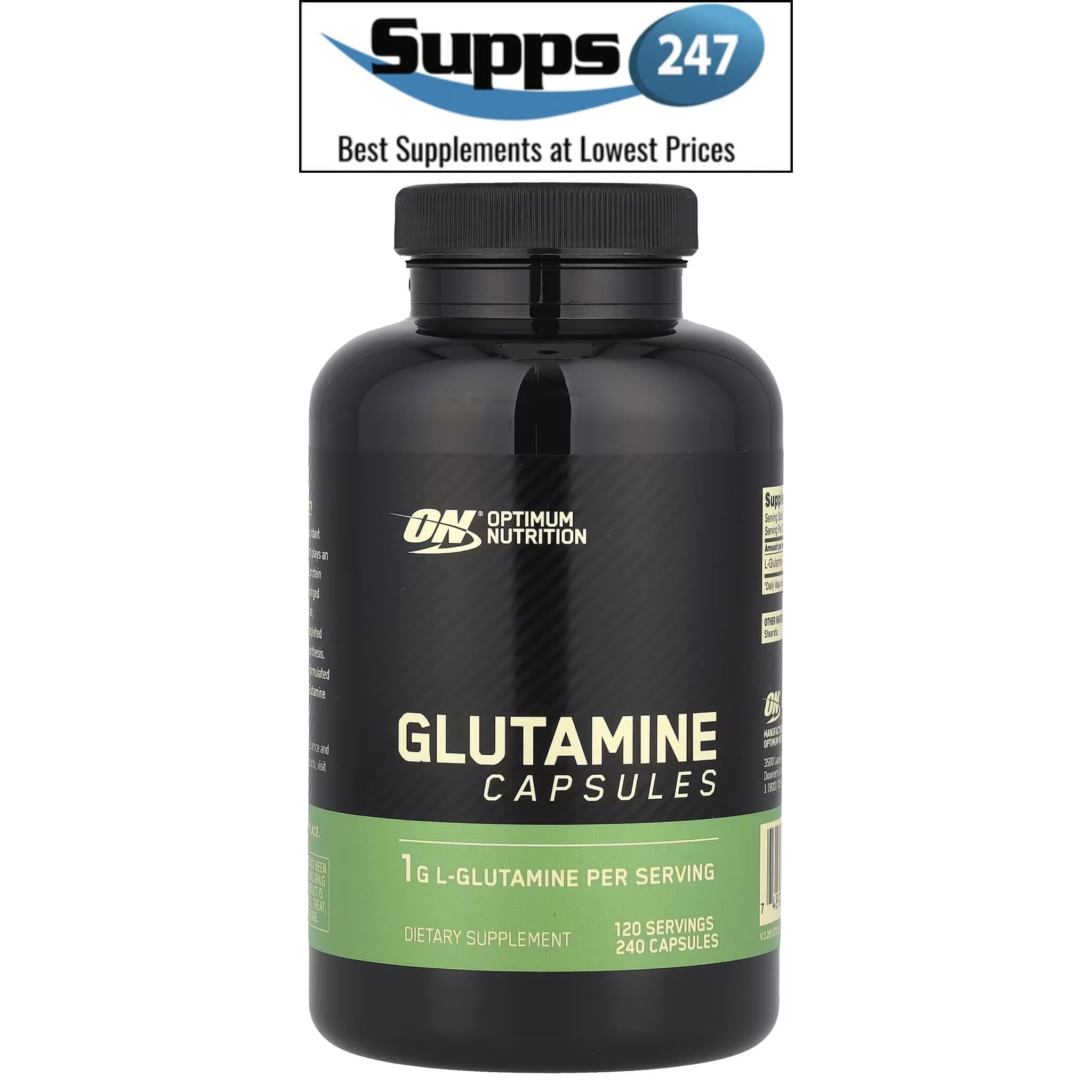 Boost Your Recovery with Optimum Nutrition Glutamine - Available at Supps247.