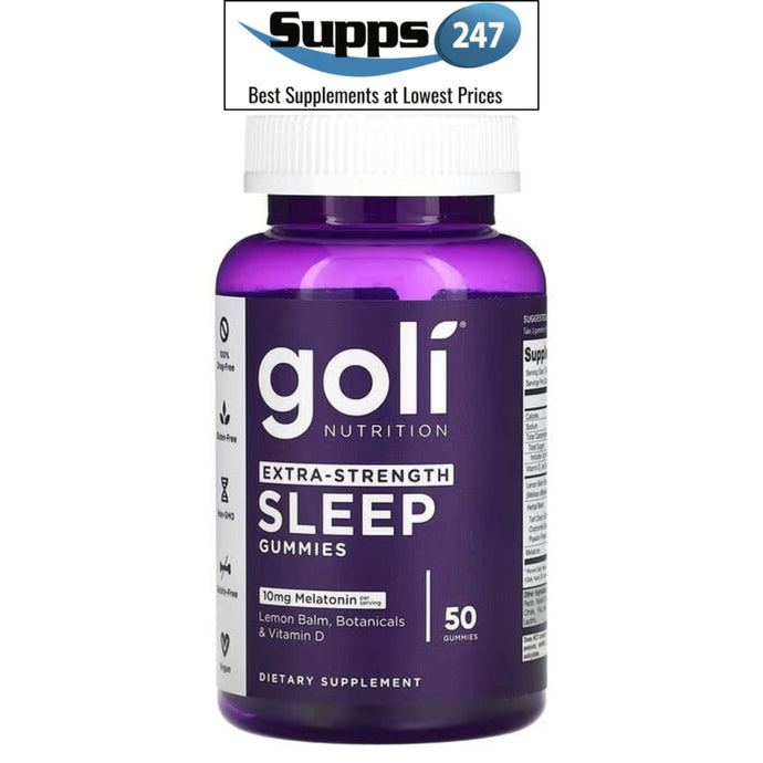 Drift Into Deeper Sleep with Goli Extra Strength Sleep Gummies from Supps247