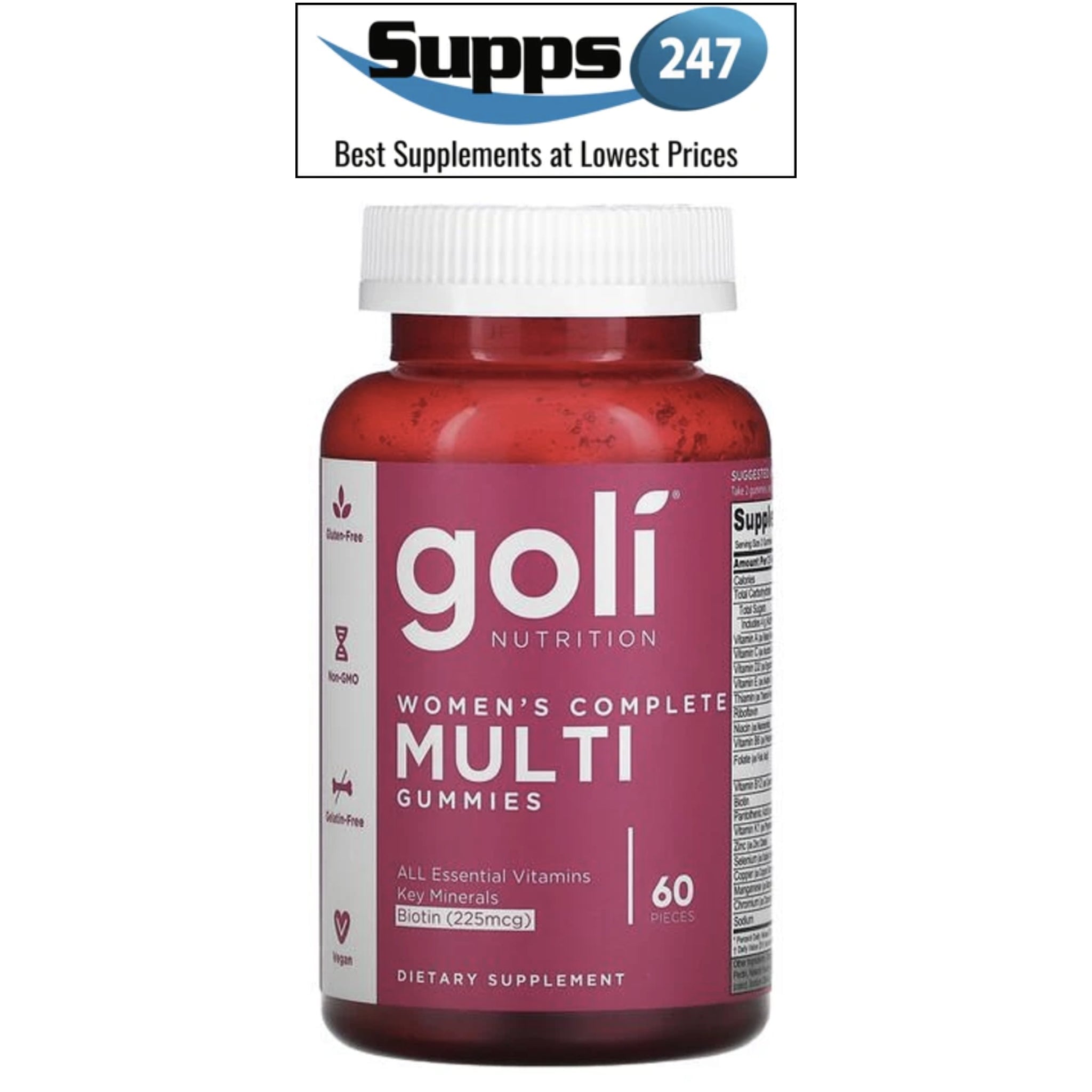 Discover the Benefits of Goli Nutrition's Women's Complete Multi Gummies at Supps247