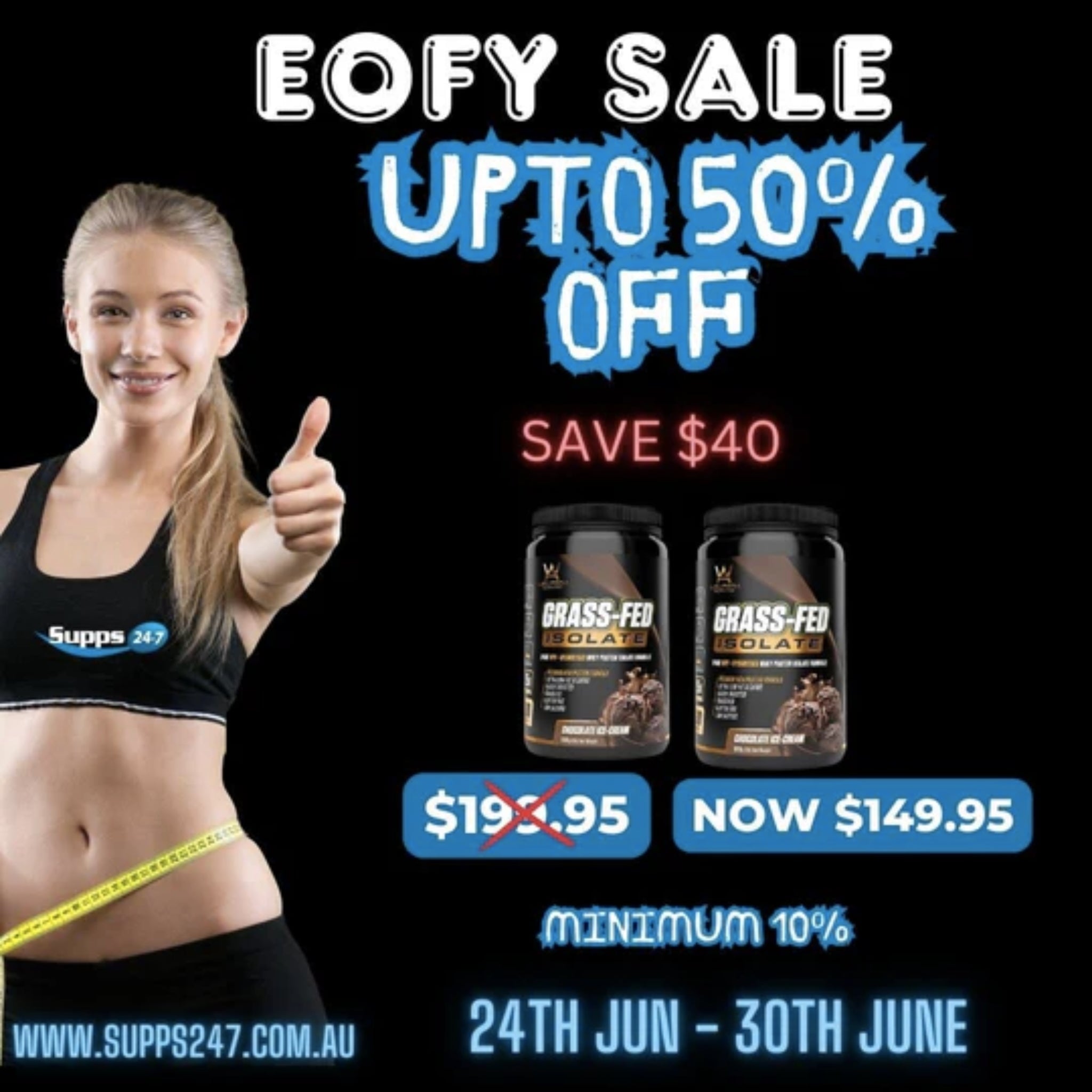 Welltech Nutrition's Grass-Fed Isolate - Twin Pack Offer at Supps247 EOFY Sale!.