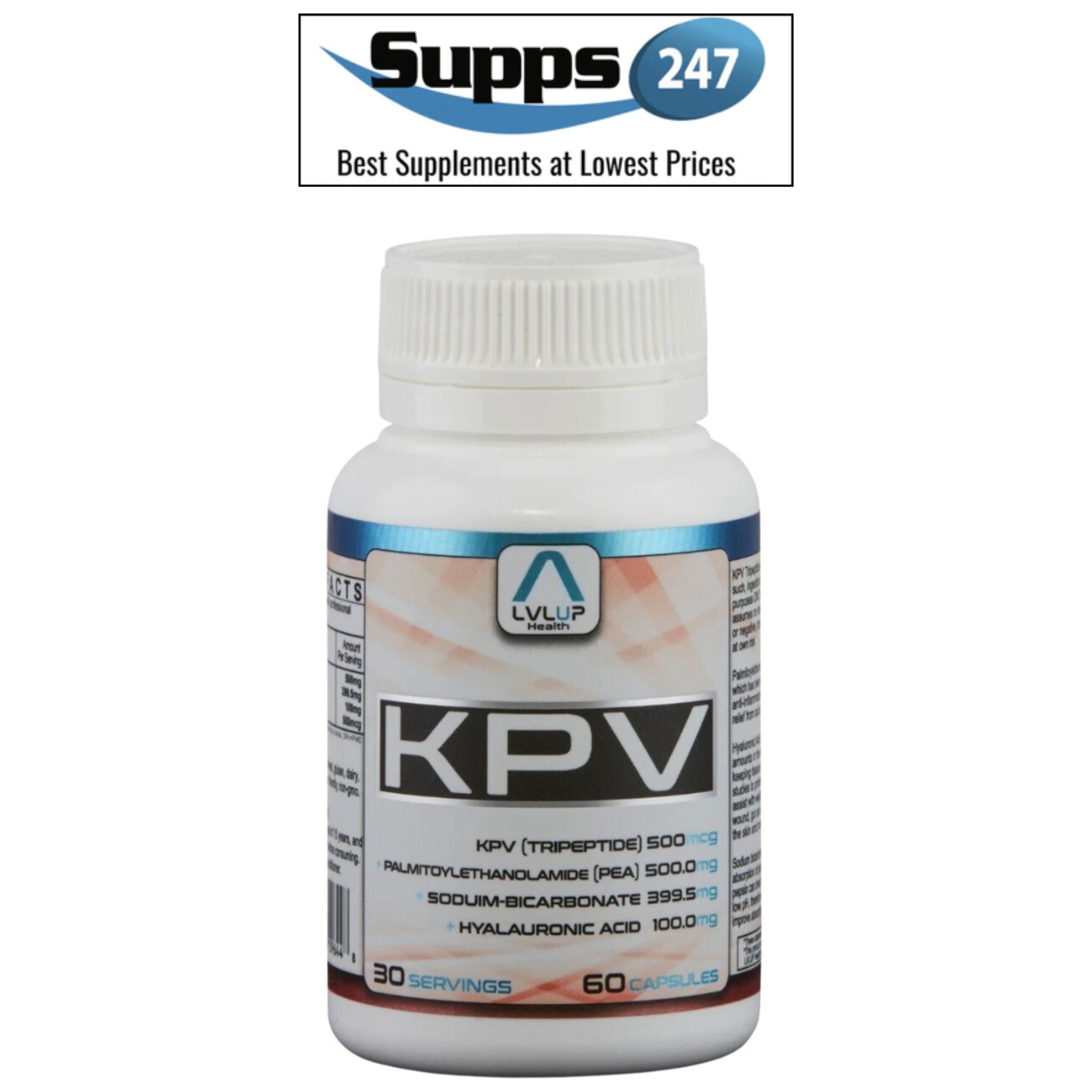 Unlocking Regeneration: KPV Peptide by LVLUP Now Available at Supps247.