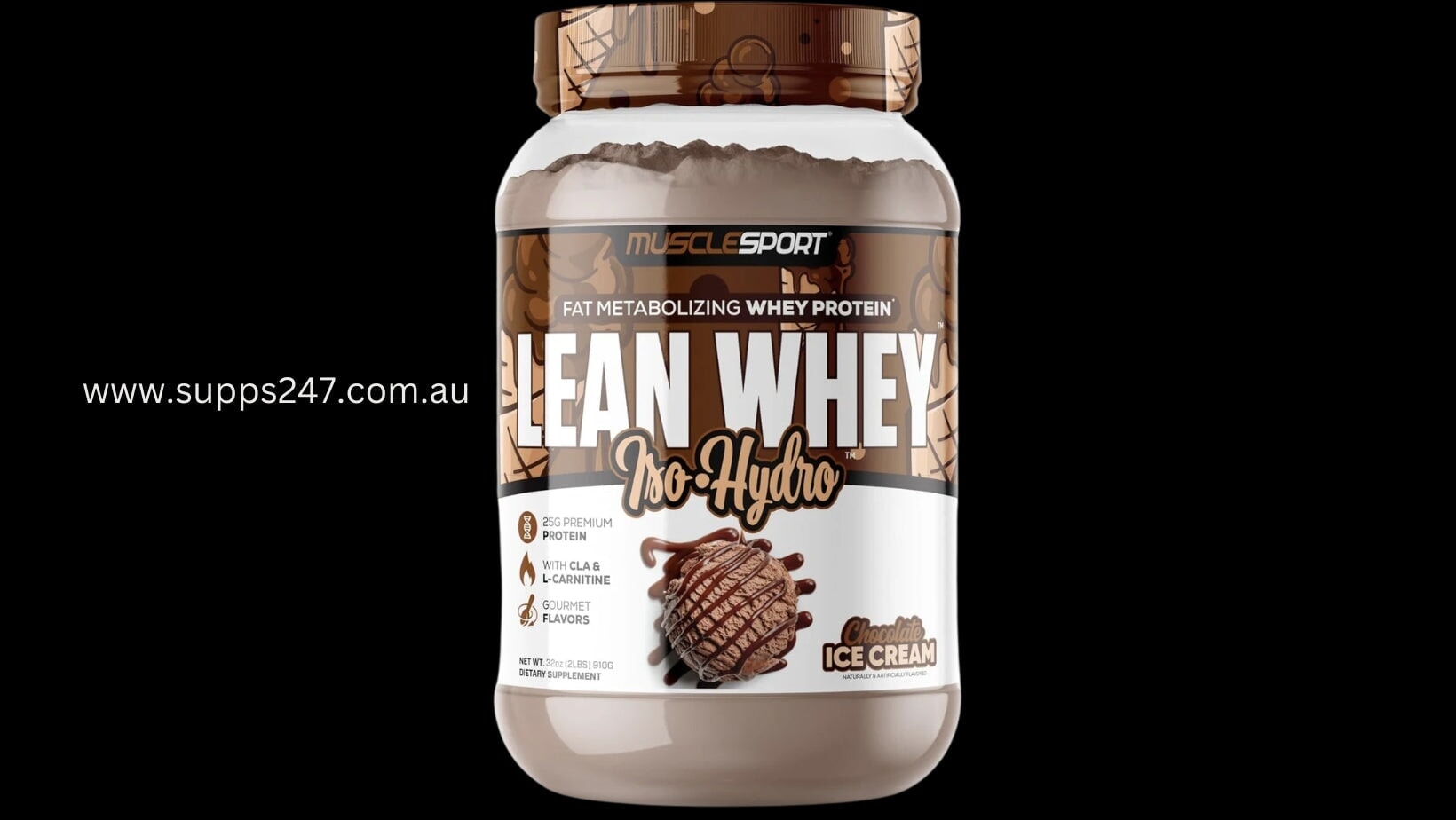 🍫 Fuel Your Fitness with Lean Whey Iso-Hydro Protein by MuscleSport! 💪.