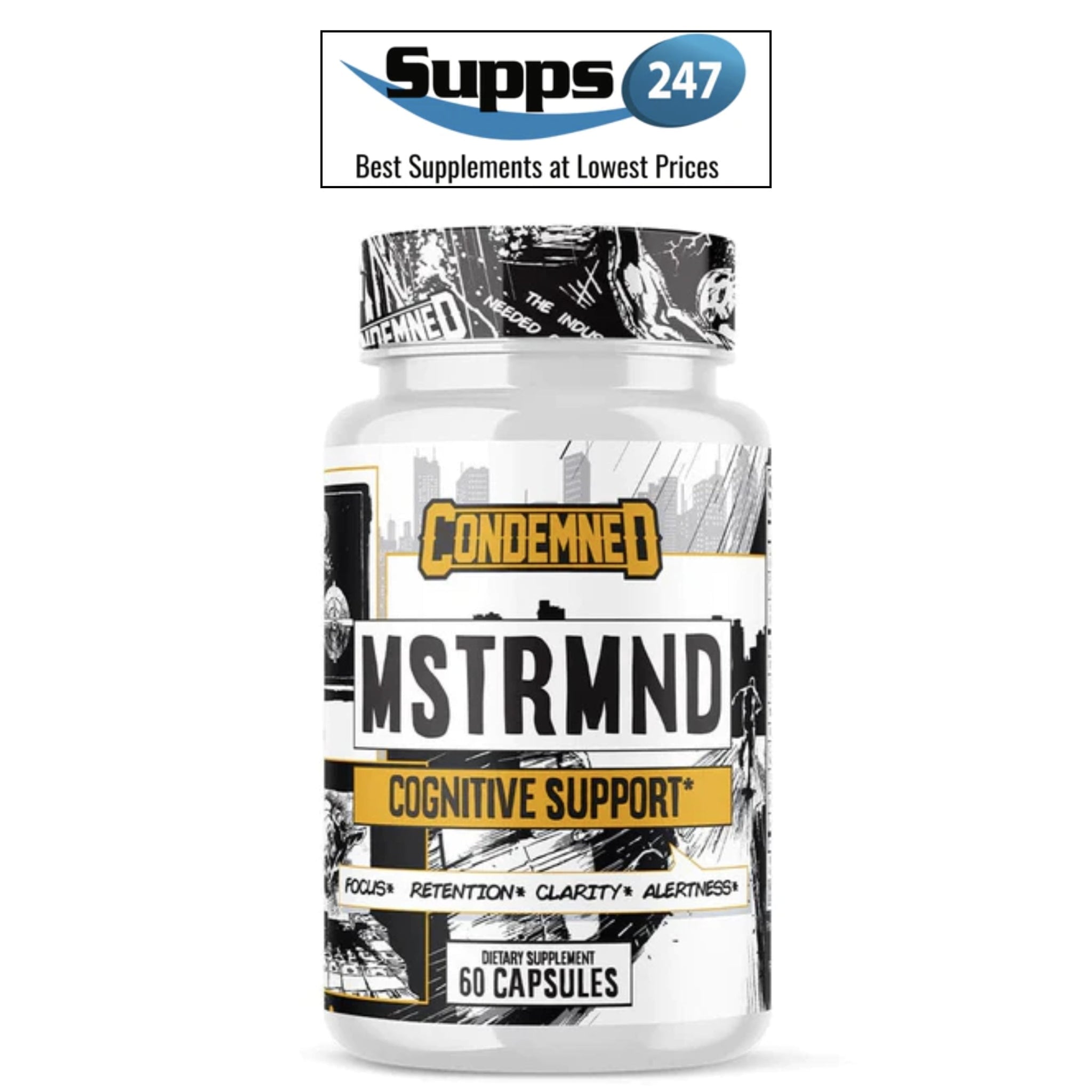 Enhance Your Mental Edge with Condemned Labz MSTRMND Cognitive Support, Available at Supps247