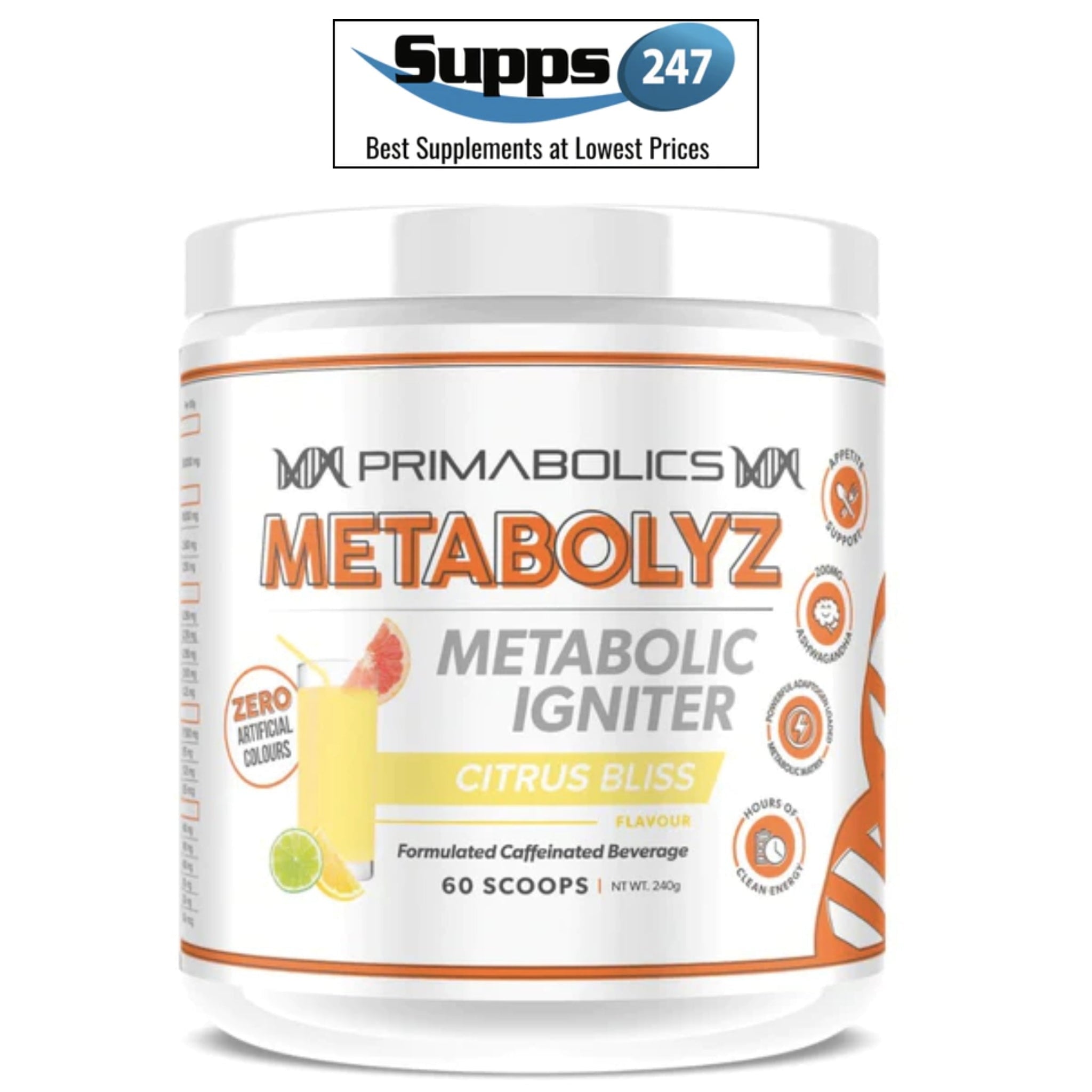 Ignite Your Metabolism with Metabolyz by Primabolics at Supps247.