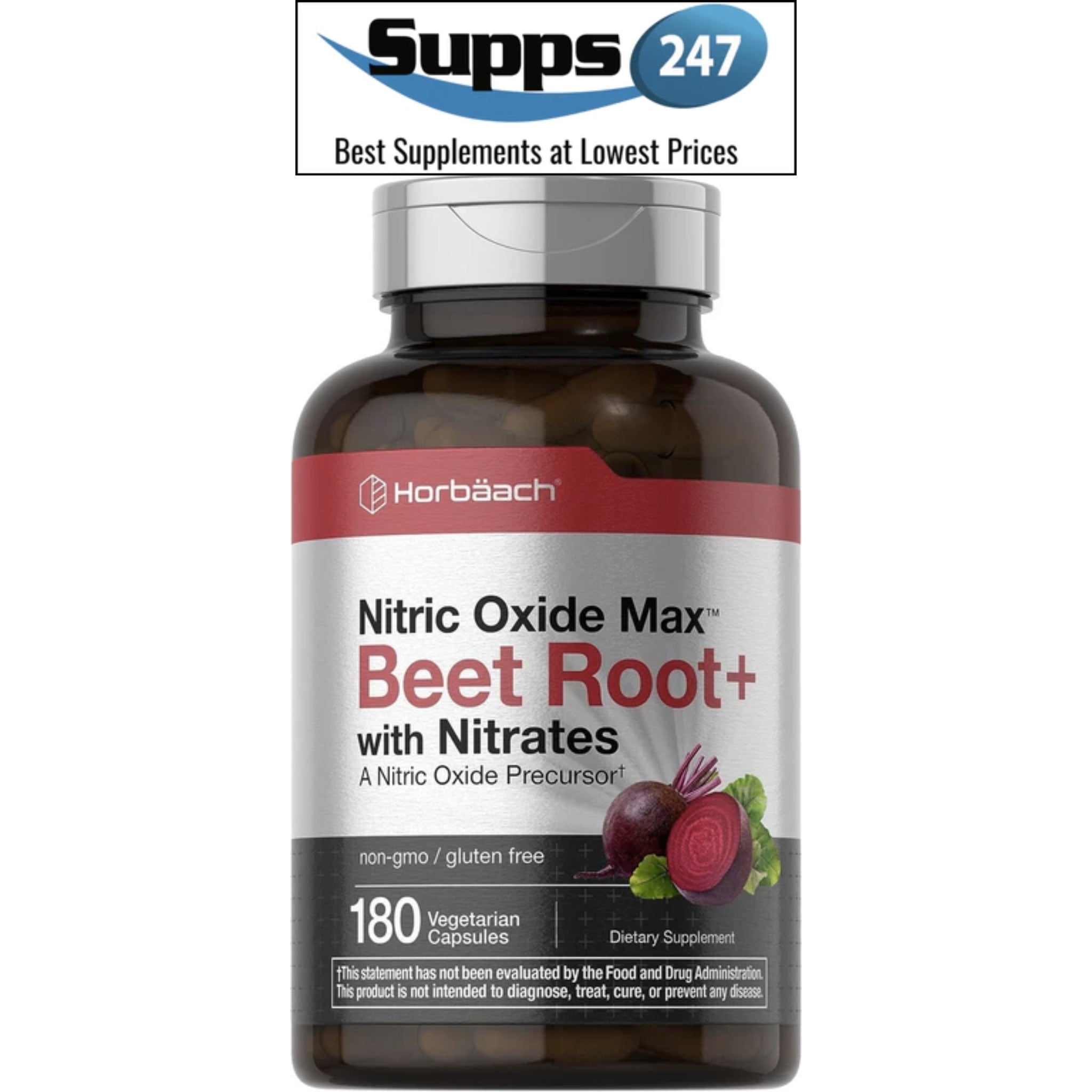 Boost Your Performance Naturally with Horbaach's Nitric Oxide Max Beet Root+ with Nitrates.