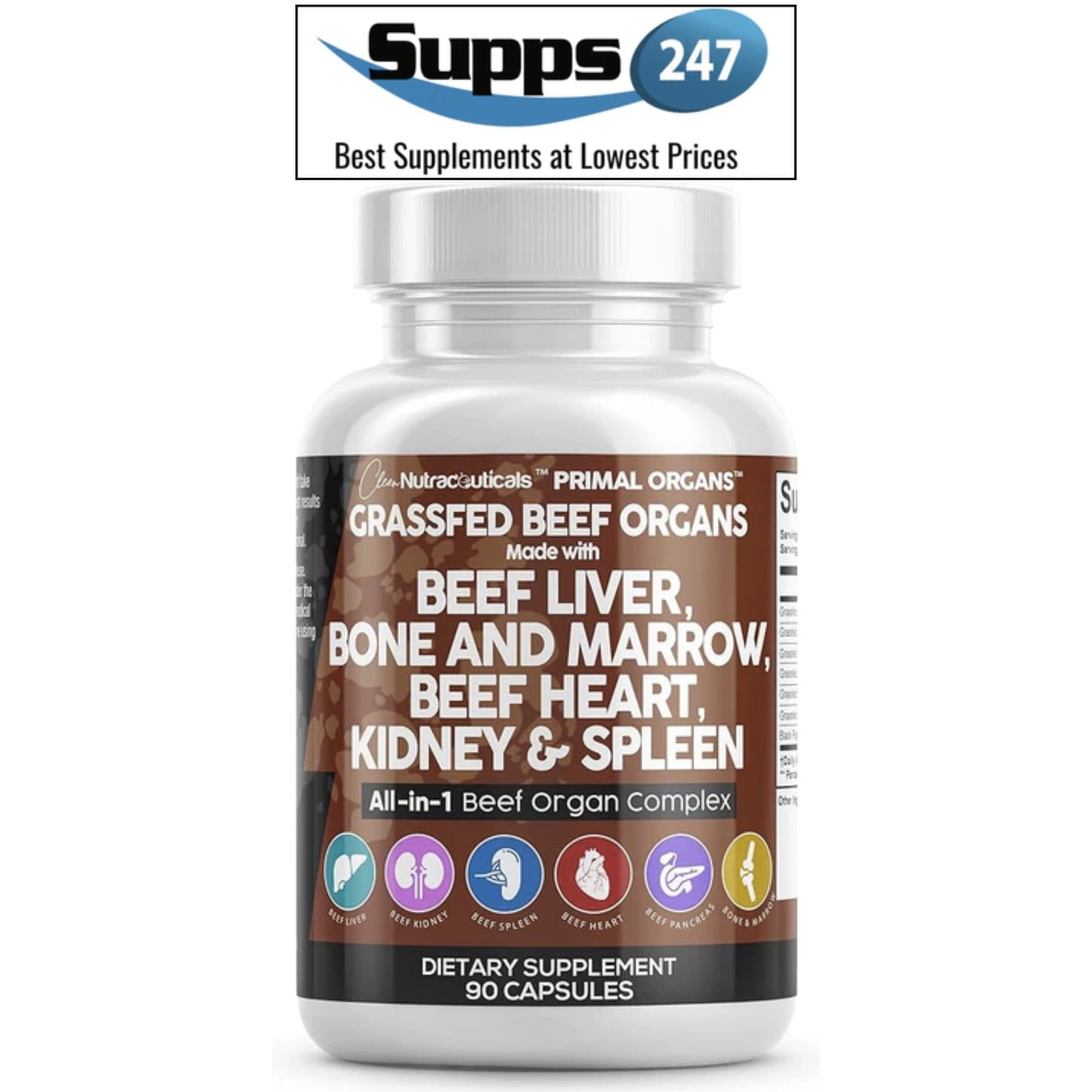 Experience the Power of Whole-Body Nutrition with Primal Organs by Clean Nutraceuticals, Now at Supps247.