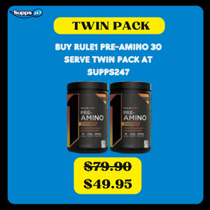 R1 Pre Amino Energy by Rule1: Maximize Your Workouts with a Twin Pack