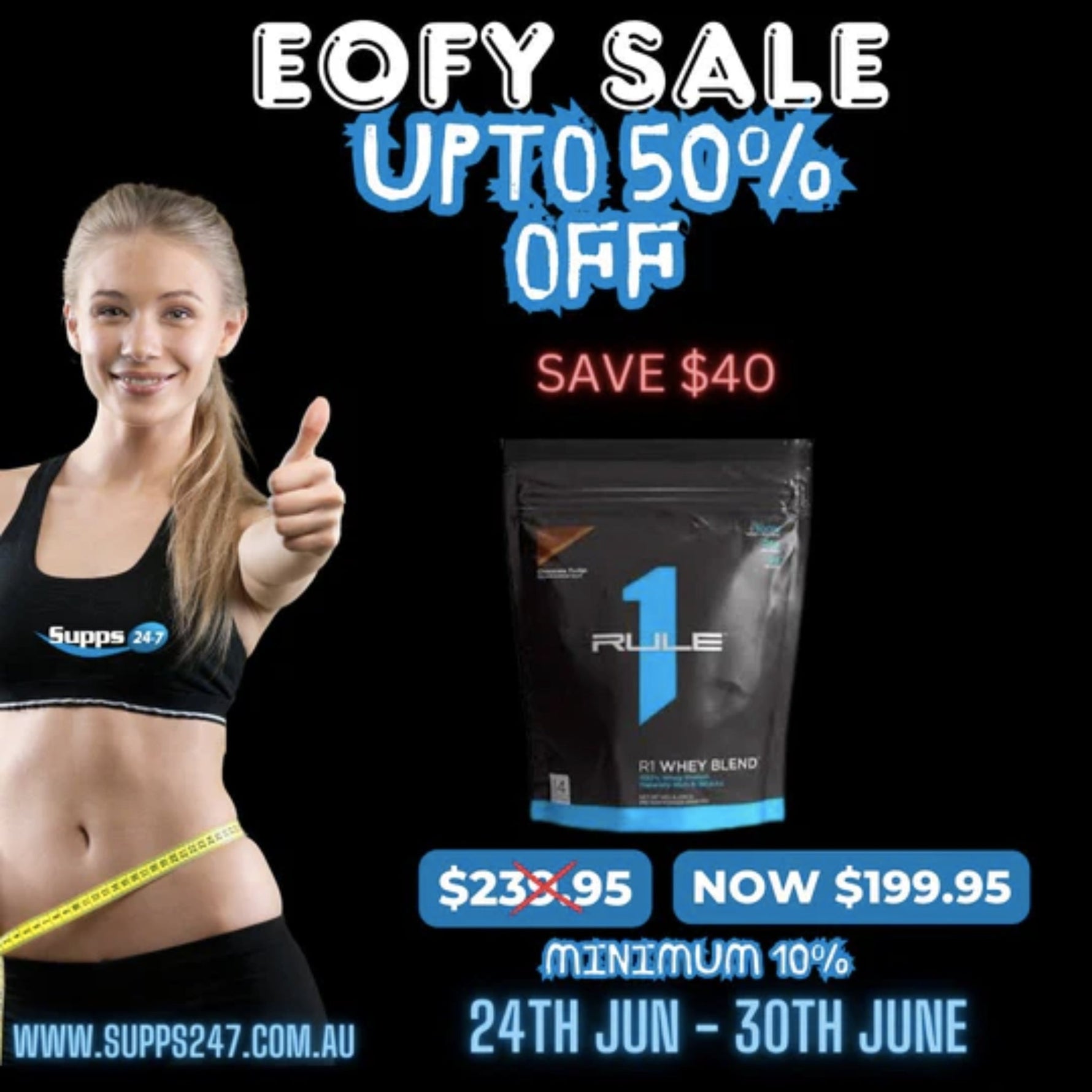 R1 Whey Blend 10 lb by Rule 1 Proteins: A Game Changer Now on EOFY Sale at Supps247.