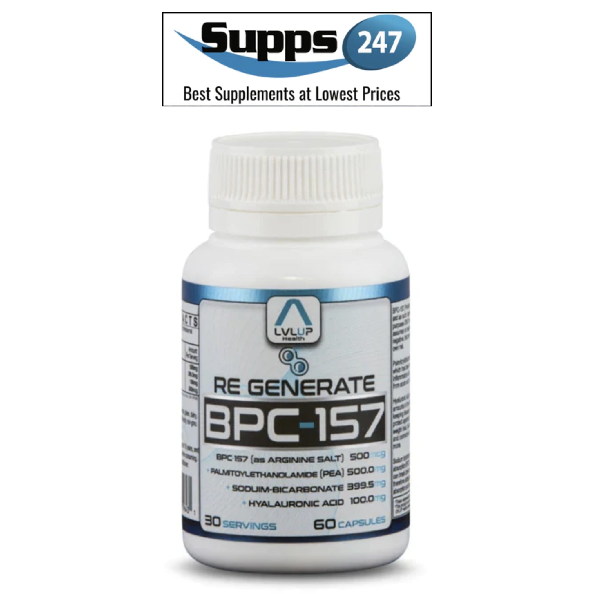 Heal Like Wolverine with Re-Generate BPC-157 by LVLUP, Available at Supps247