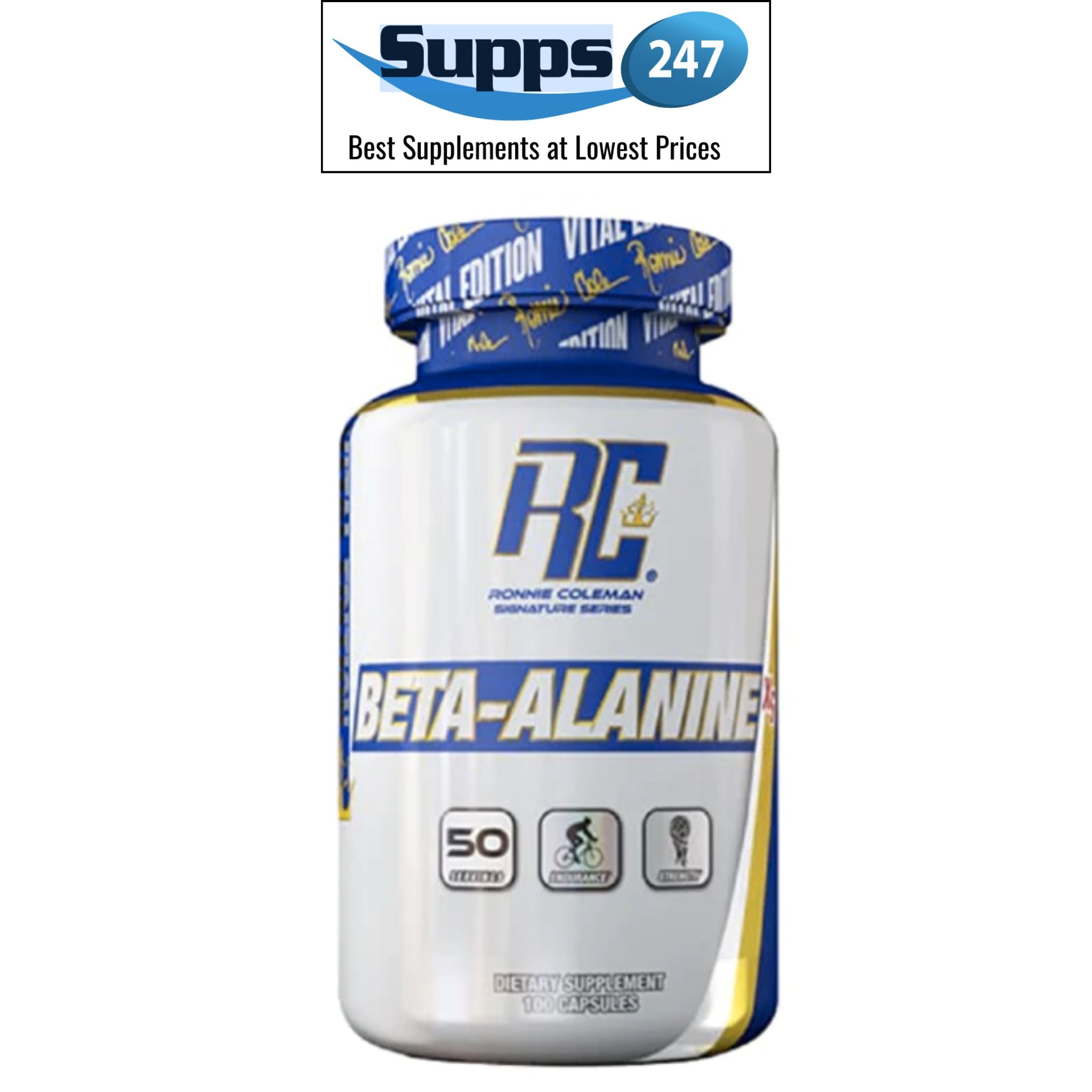 Elevate Your Training with Ronnie Coleman Beta-Alanine XS - Available at Supps247.