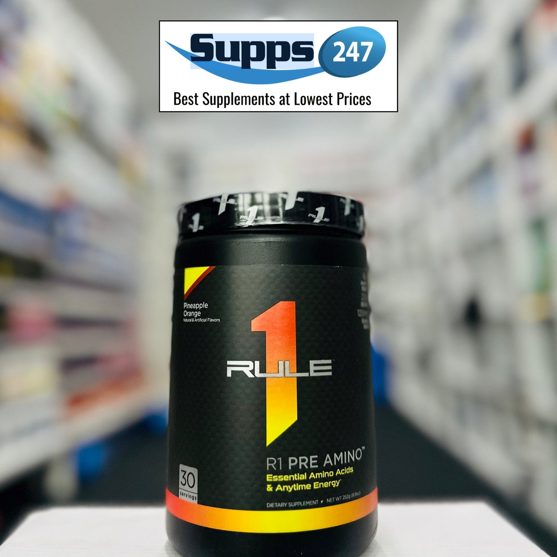 Maximize Your Workout Potential with Rule 1 Pre Amino Energy from Supps247.