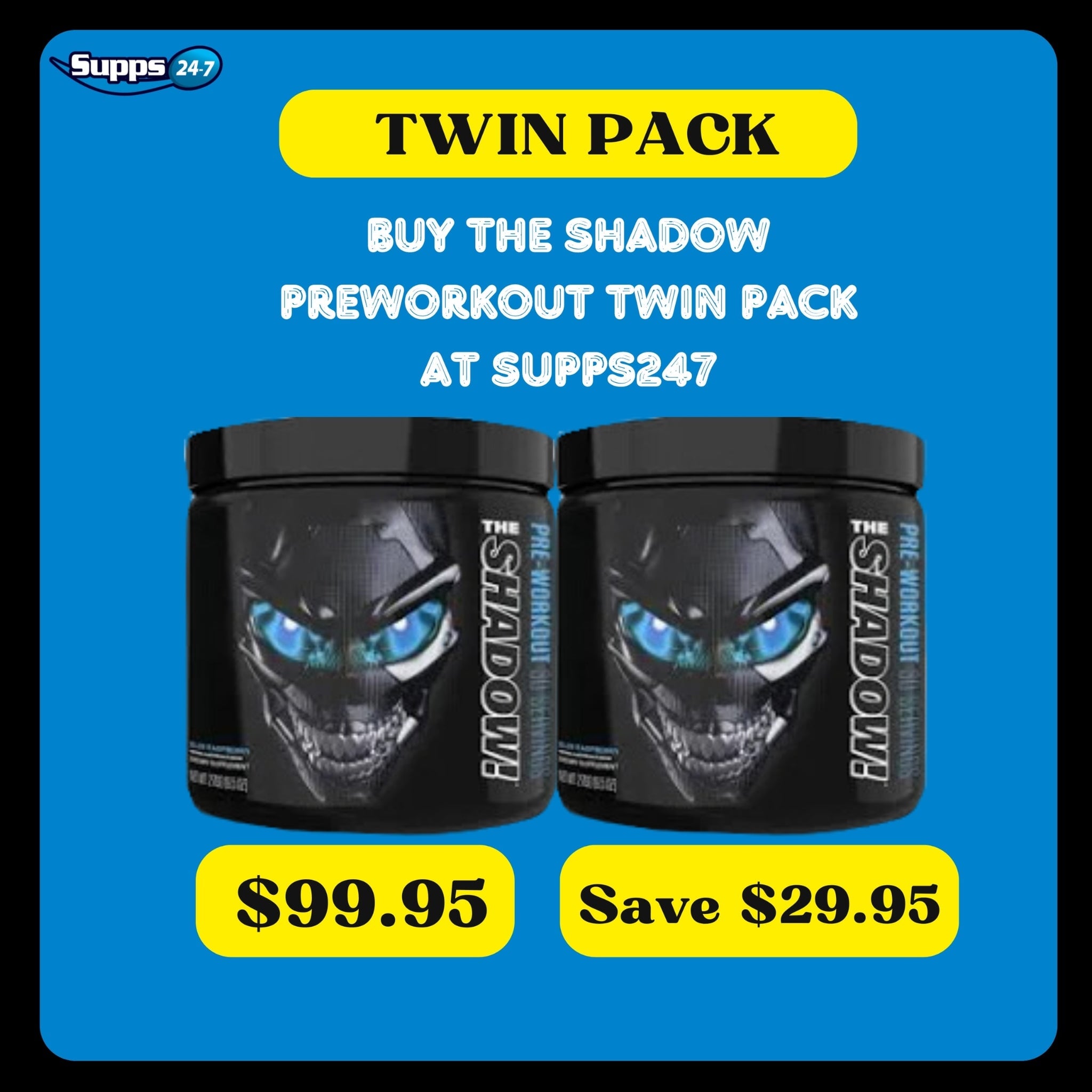 Unleash Your Potential with The Shadow Pre-Workout Twin Pack - Now at a Discounted Price at Supps247