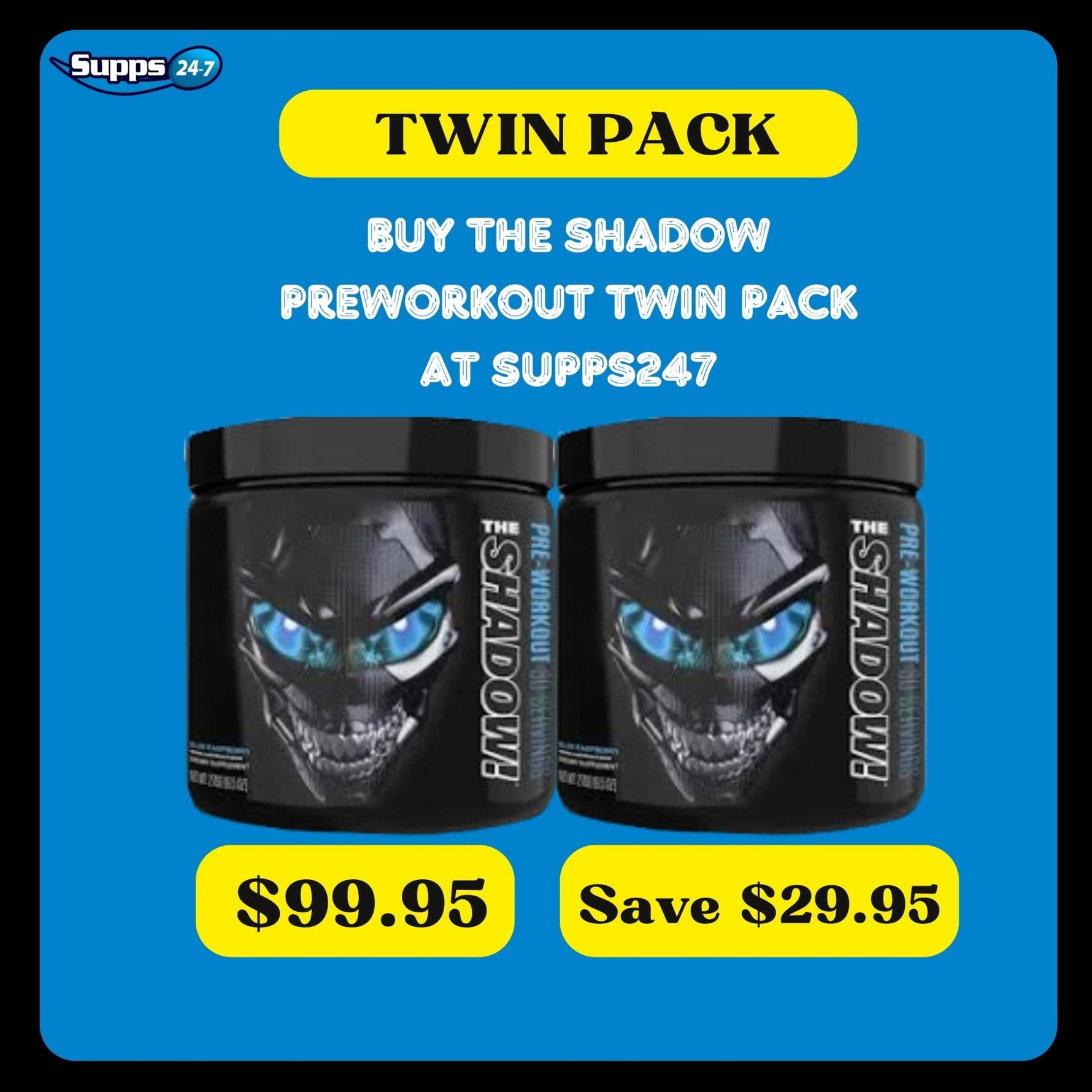Unleash Your Potential with The Shadow Pre-Workout Twin Pack - Now at a Discounted Price at Supps247.