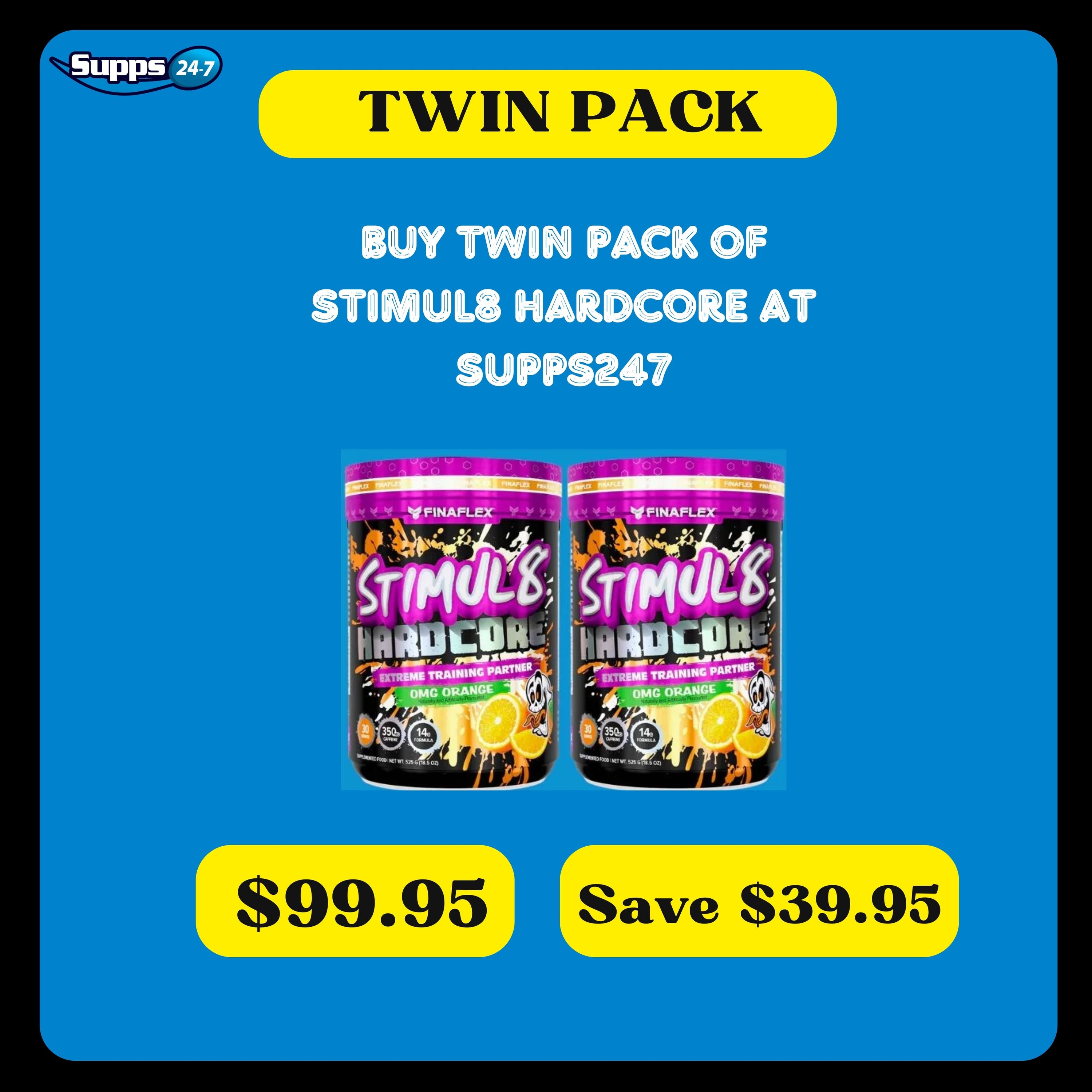 Power Up Your Workouts with Stimul8 by Finaflex Twin-Pack, Now at a Discounted Price at Supps247