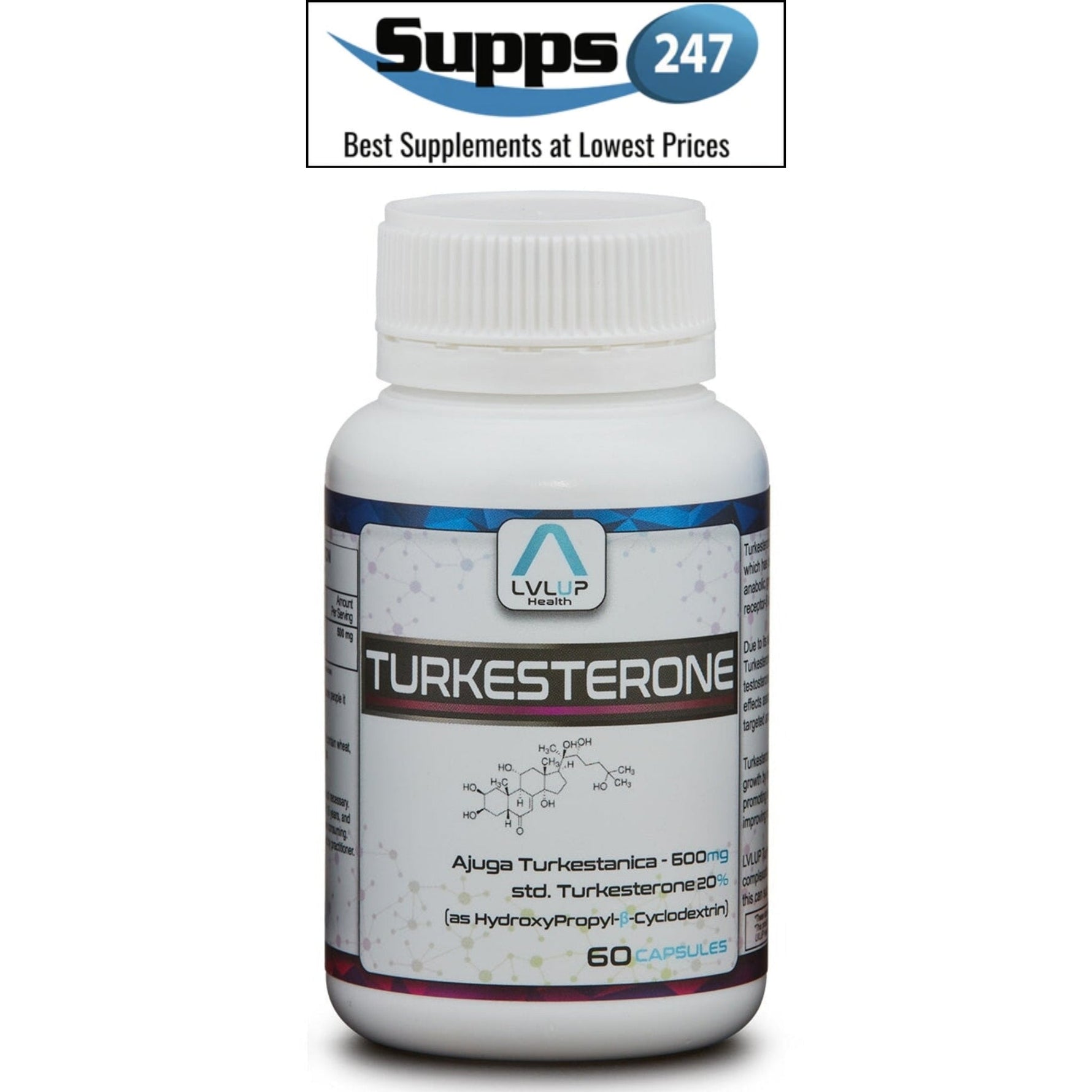 Unlock Your True Potential with LVLUP Health Turkesterone: Available at Supps247.