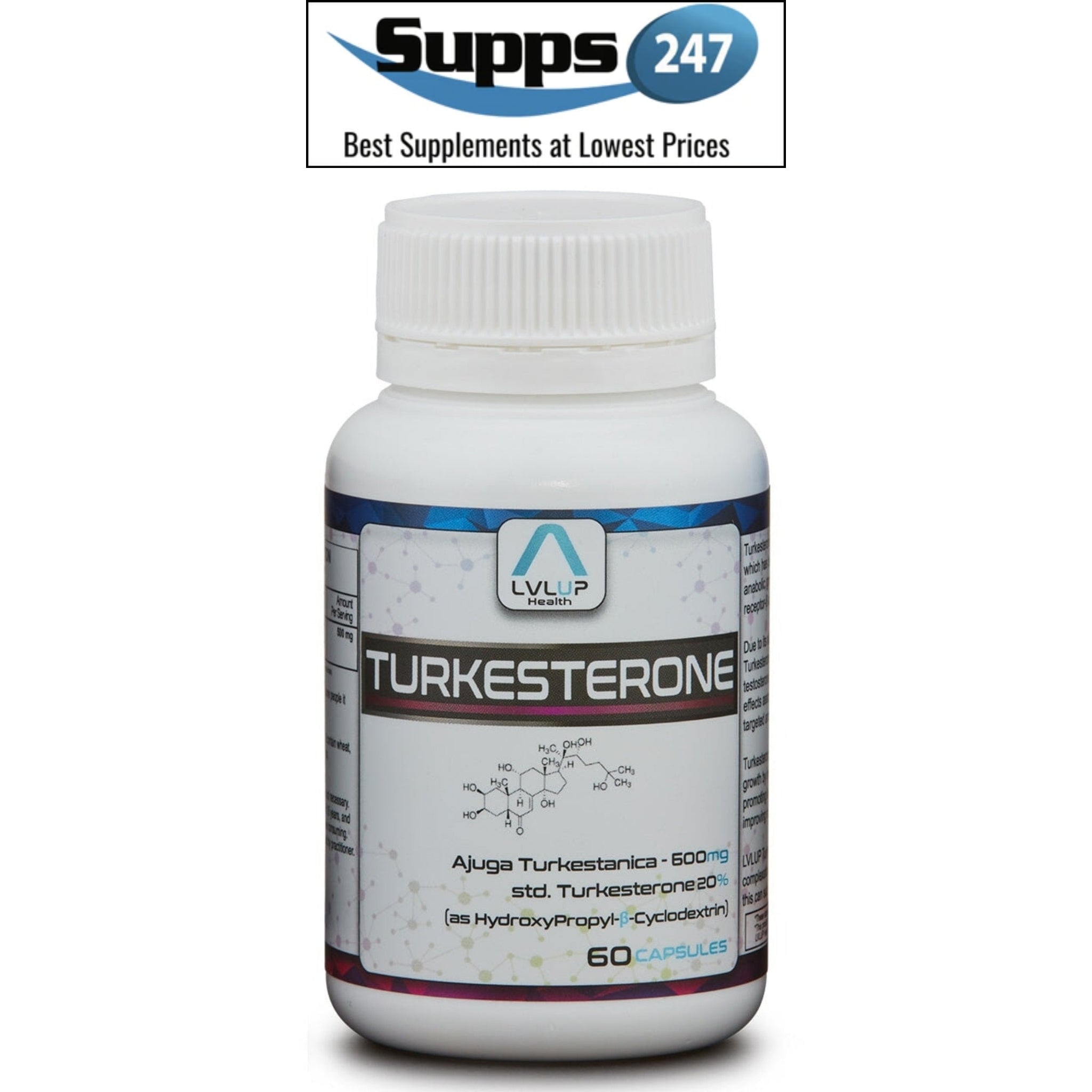 Unlock Your True Potential with LVLUP Health Turkesterone: Available at Supps247.