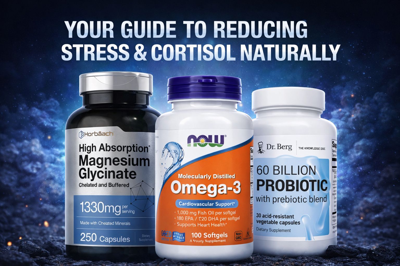 Your Guide to Reducing Stress & Cortisol Naturally: Supplements That Actually Work.