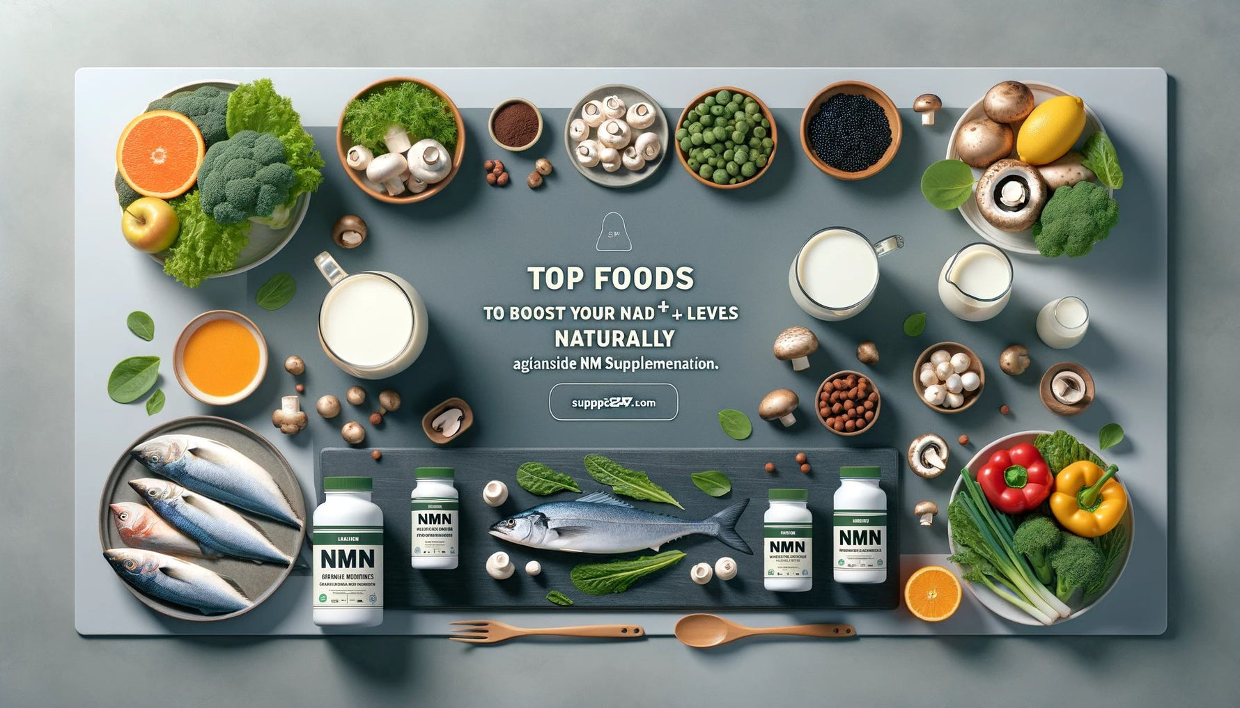 Top Foods to Boost Your NAD+ Levels Naturally Alongside NMN Supplementation.