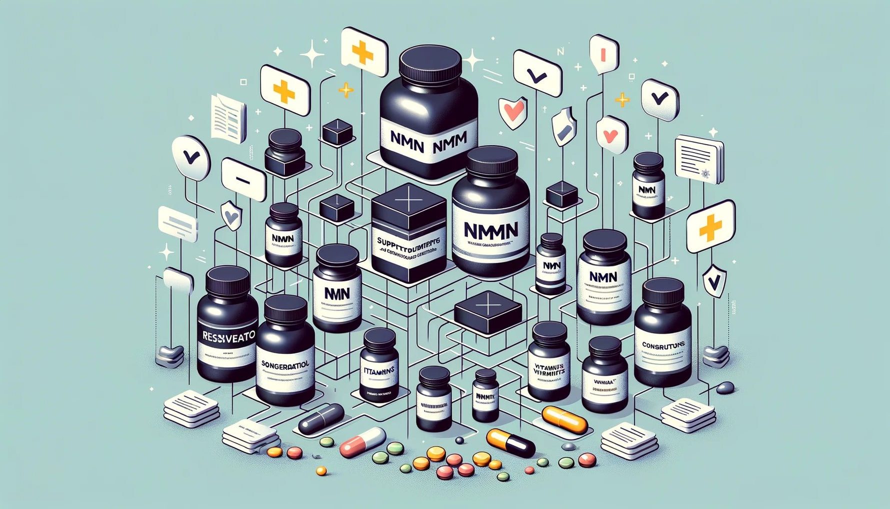 Combining NMN with Other Supplements: Synergies and Considerations.