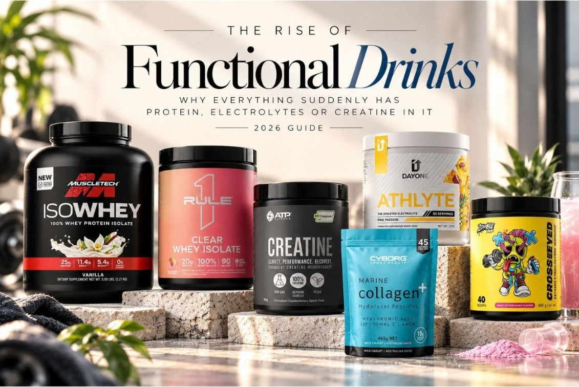 The Rise of Functional Drinks: Why Everything Suddenly Has Protein, Electrolytes or Creatine in It (2026 Guide)