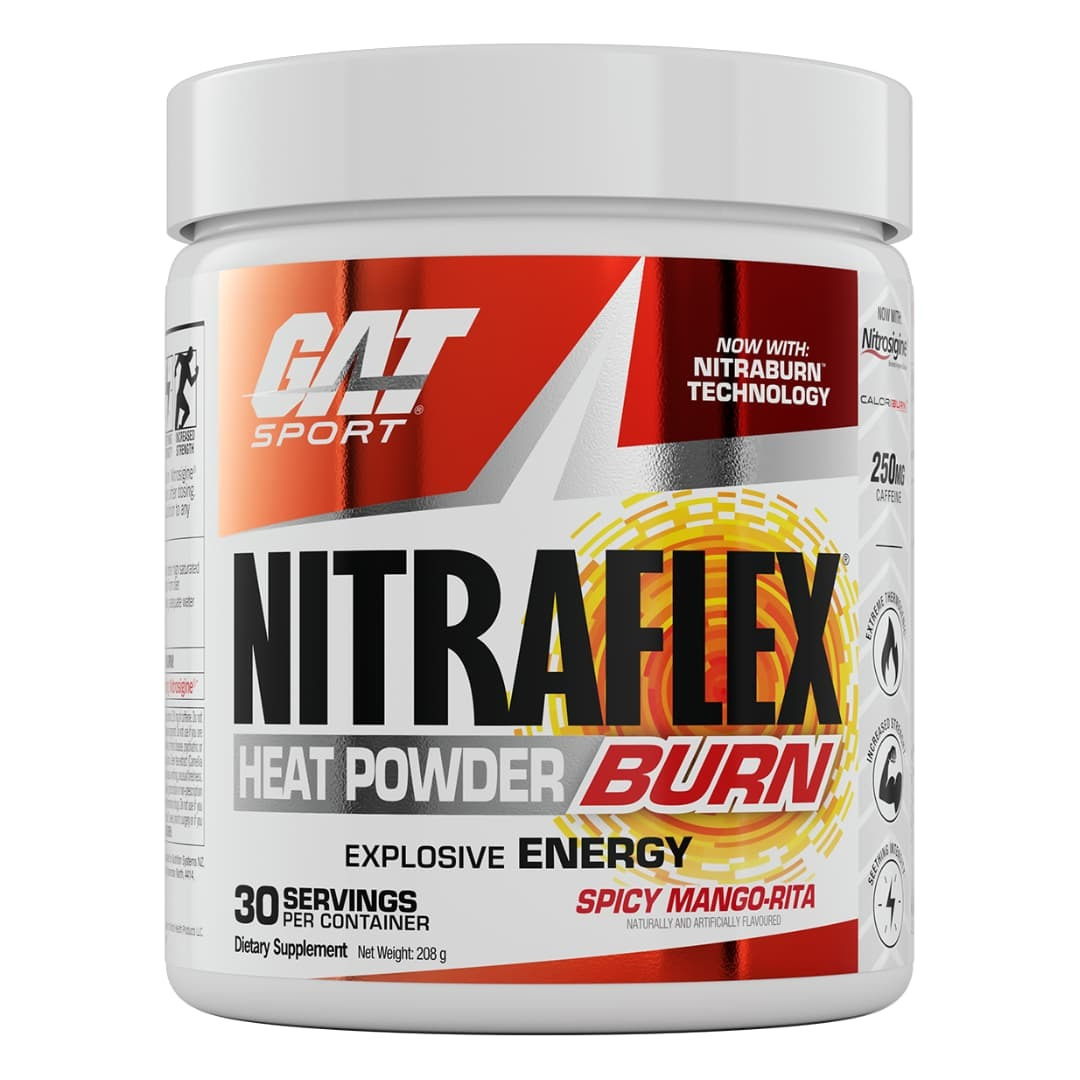 GAT Sport Nitraflex Burn pre-workout tub, Spicy Mangorita