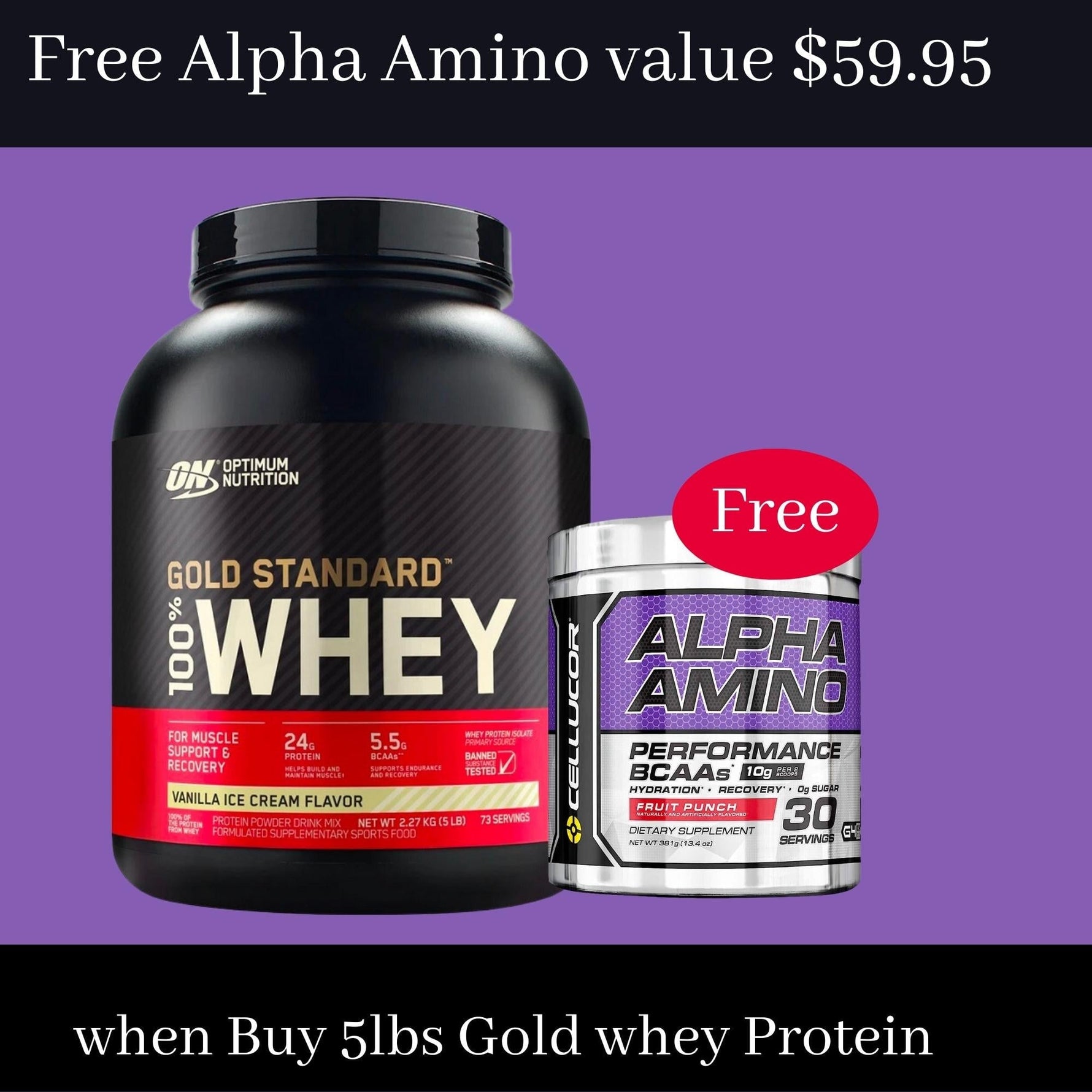 Deal on Gold standard  whey Protein.