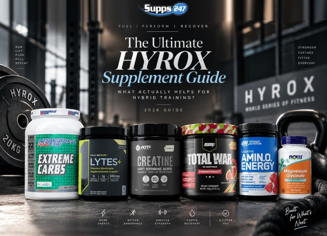 The Ultimate HYROX Supplement Guide: What Actually Helps for Hybrid Training? (2026)