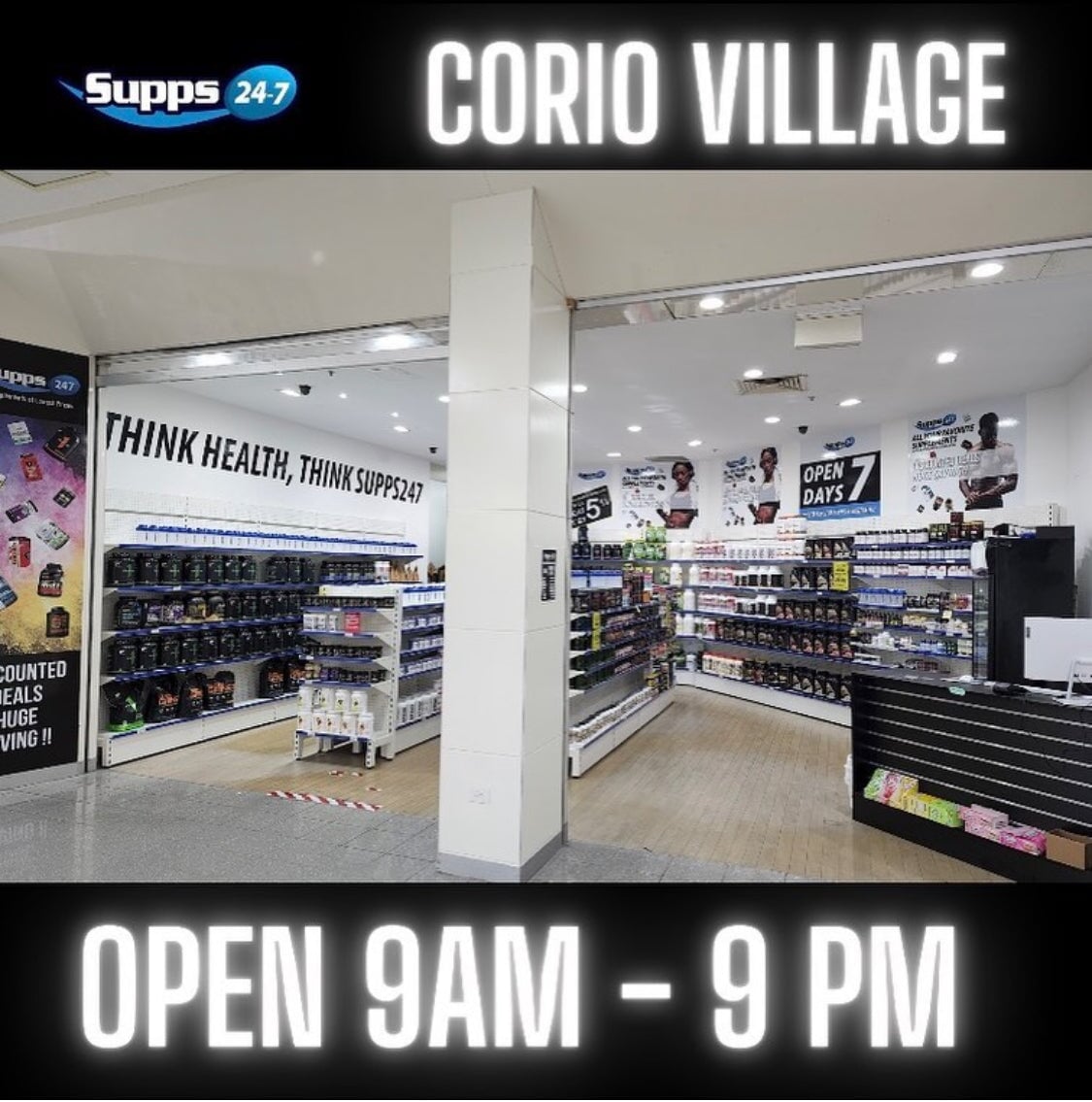 Supps247: Your Go-To Supps Store in Lara, Victoria, Open Till 9 PM!".
