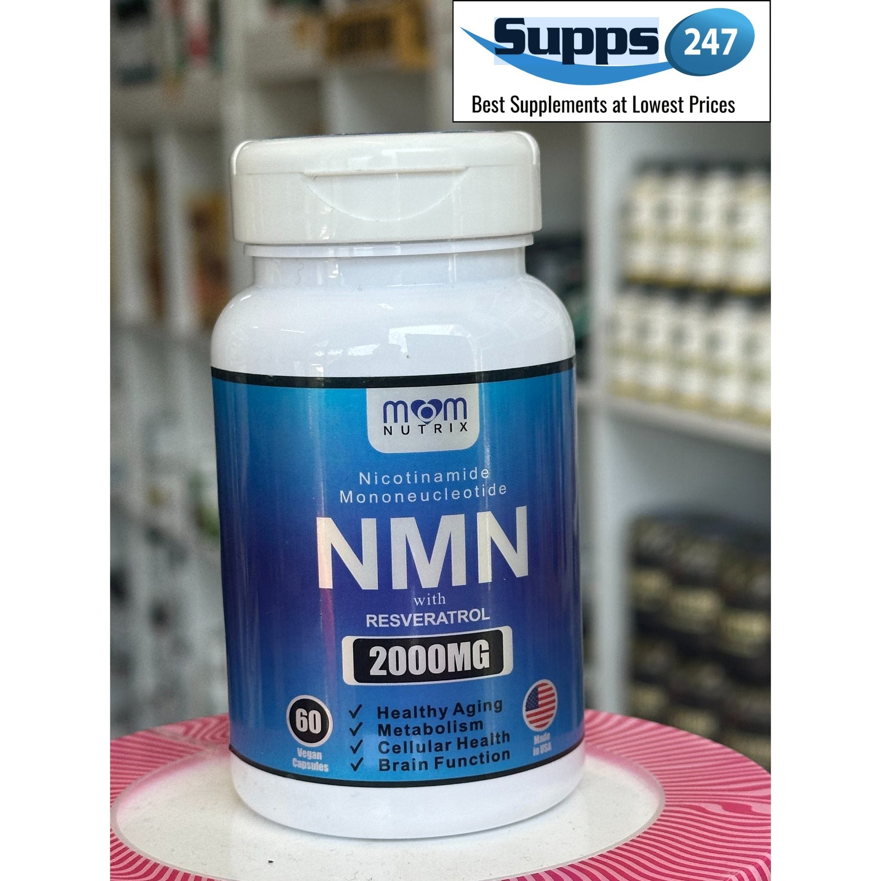 NMN with Resveratrol 2000 mg: A Powerful Duo for Health and Longevity.