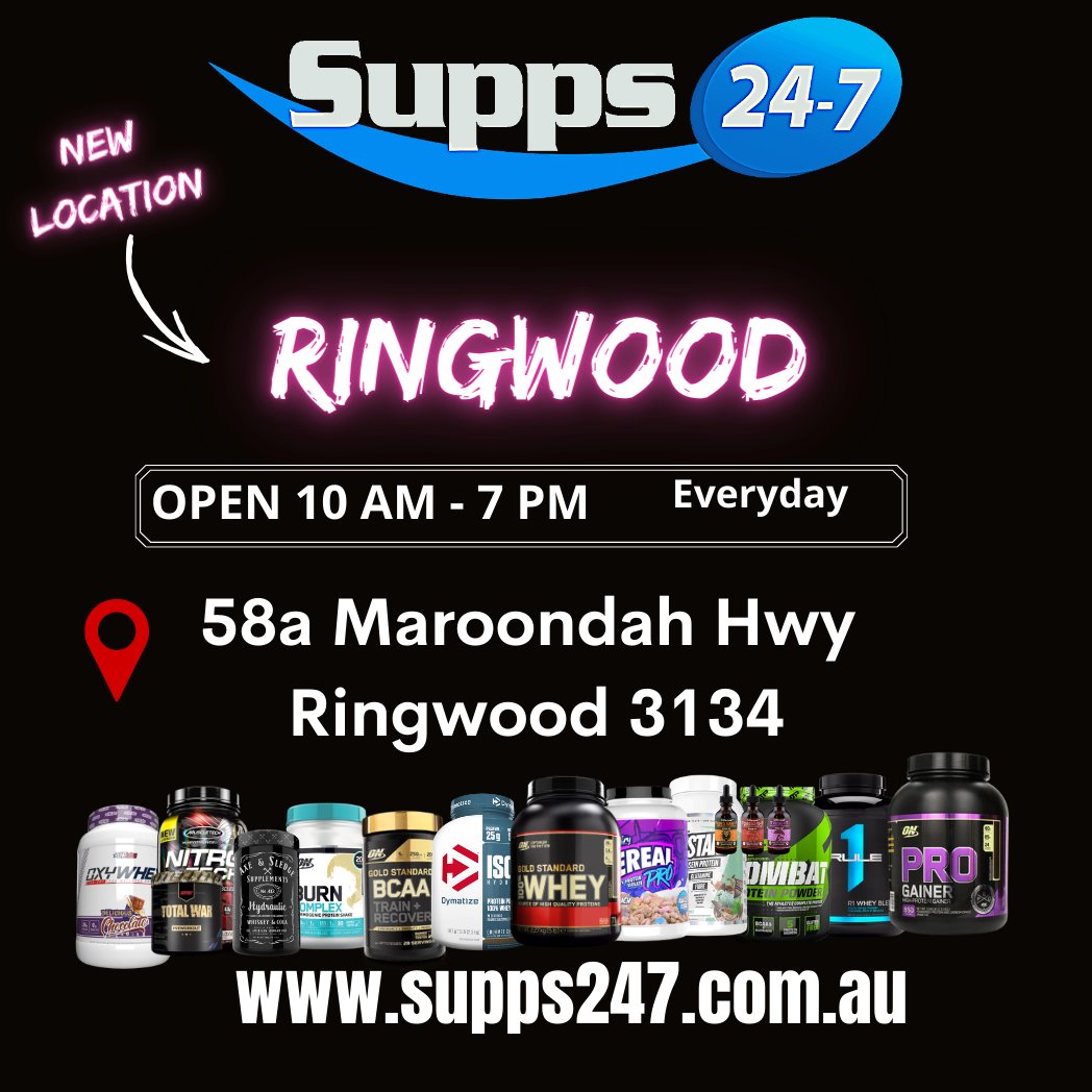 Breaking News: Supps247 Unveils Latest Store in Ringwood – Your Fitness Destination Awaits.