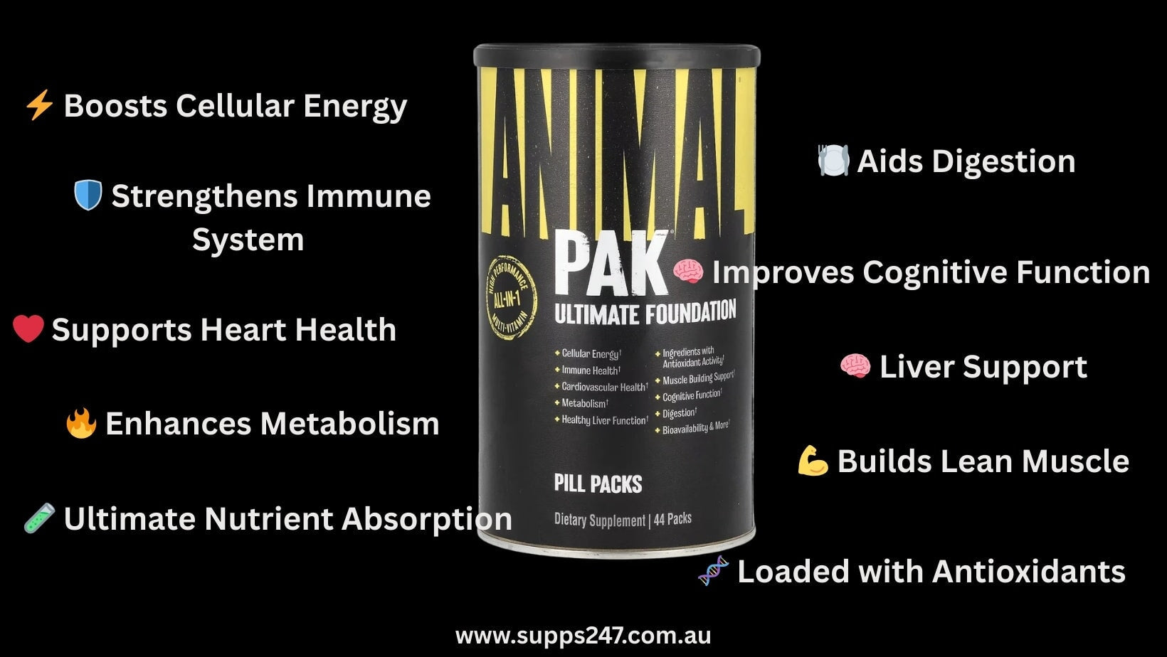 🦍 Animal Pak – The Foundation of Serious Training | Now Available at Supps247