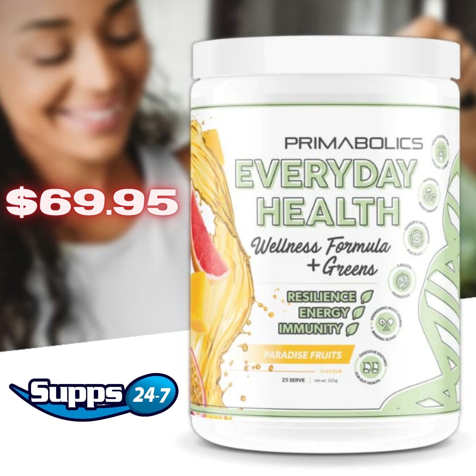 Primabolics Everyday Health Wellness Formula and Greens: Your Daily Dose of Vitality at Supps247.