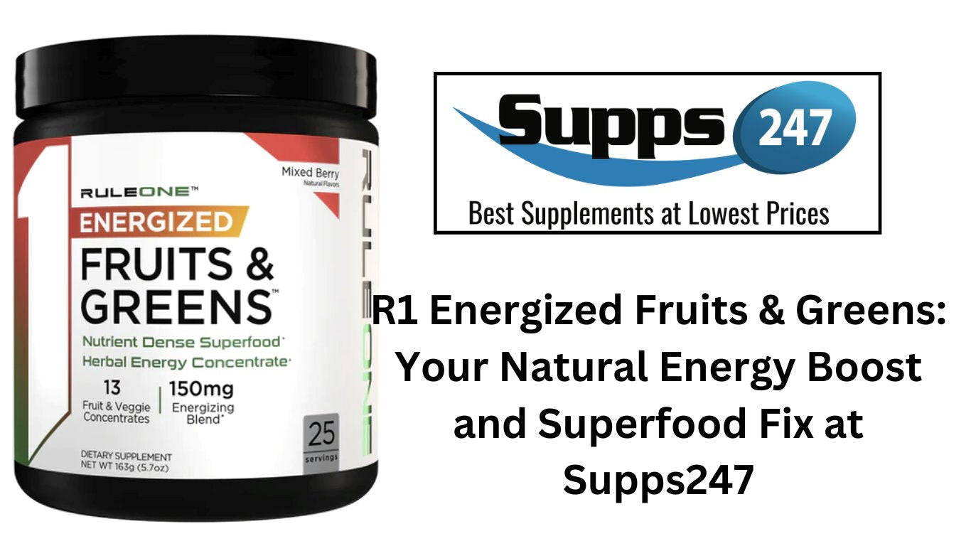 R1 Energized Fruits & Greens: Your Natural Energy Boost and Superfood Fix at Supps247.