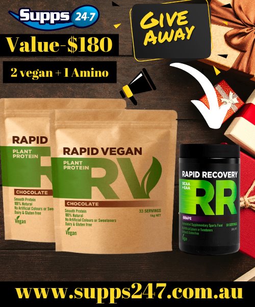 Monthly Give away  at supps247.