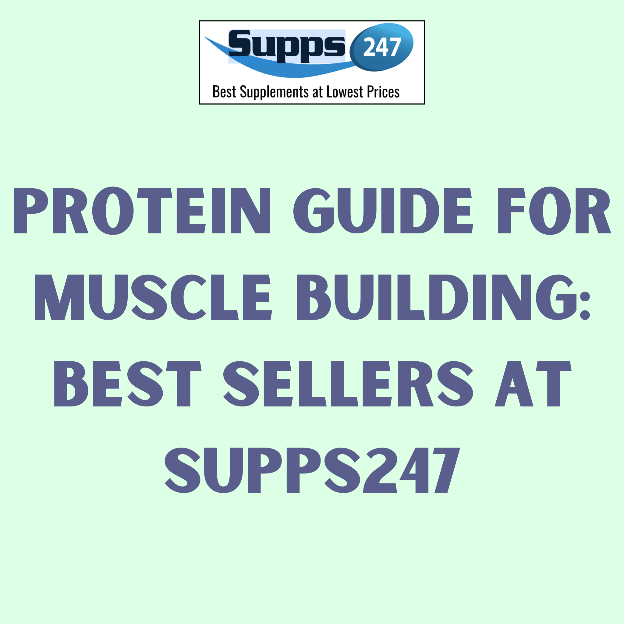 Protein Guide for Muscle Building: Best Sellers at Supps247.