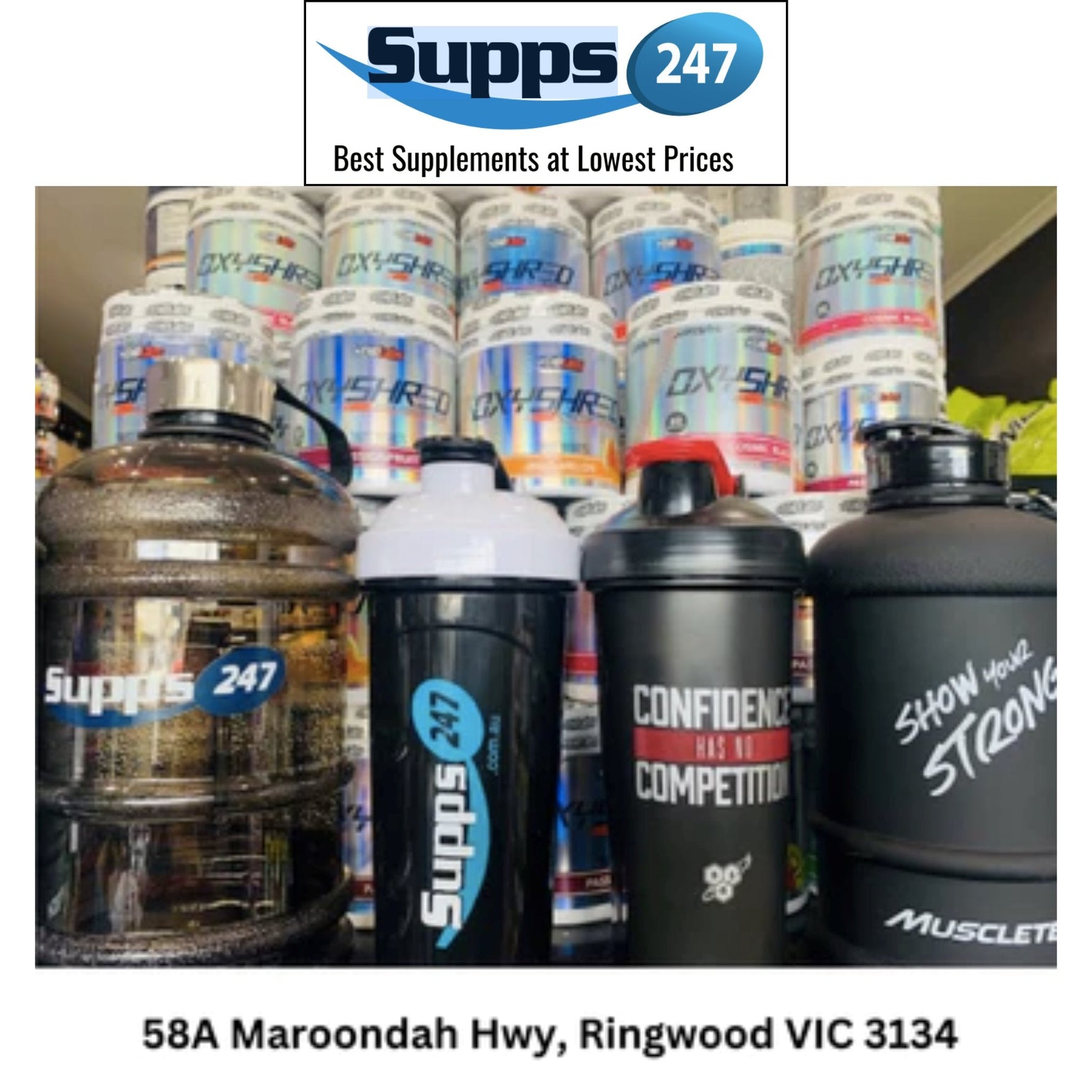 Protein Supplement Shop Near Ringwood : SUPPS247 RINGWOOD.