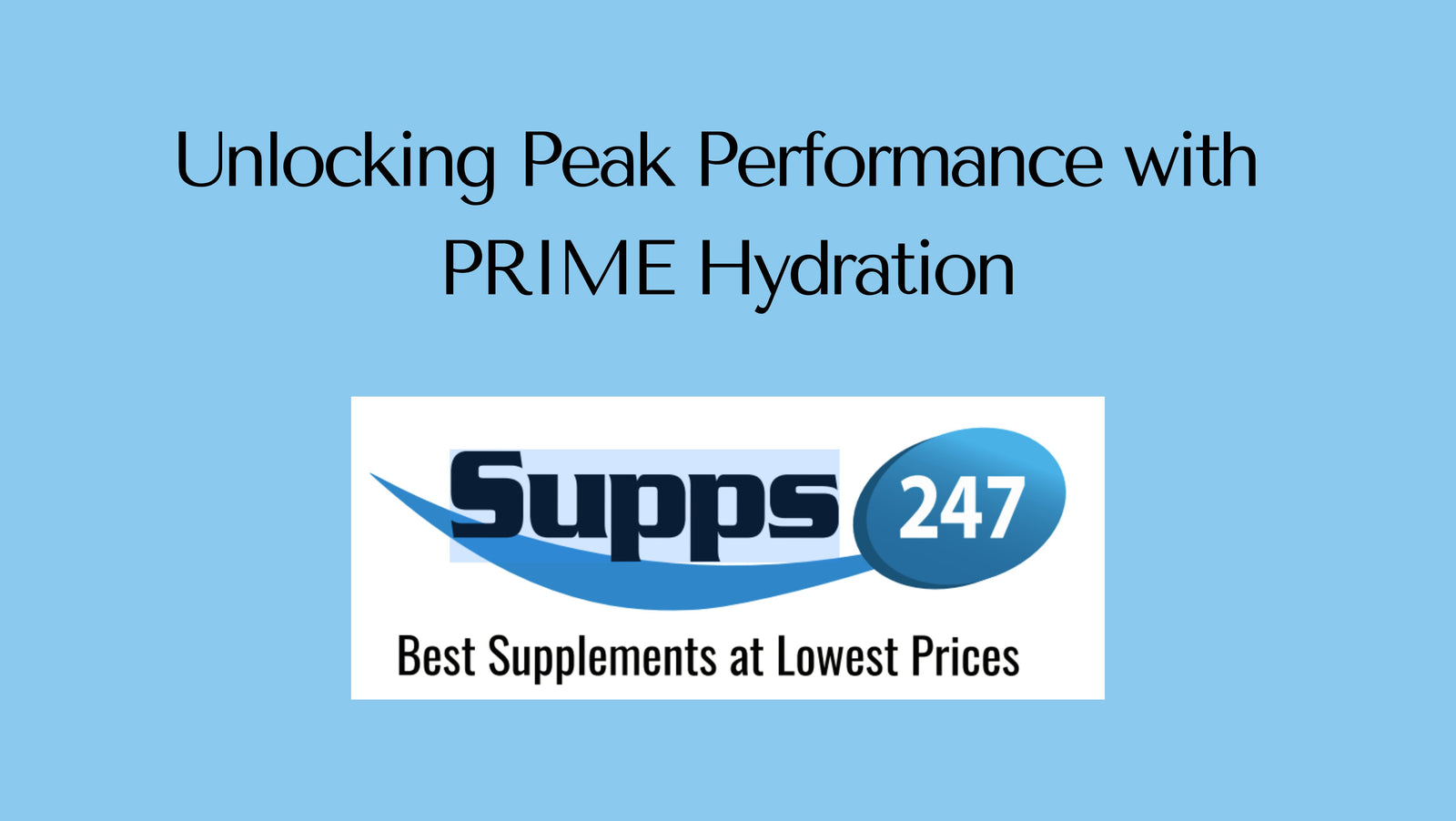 Unlocking Peak Performance with PRIME Hydration