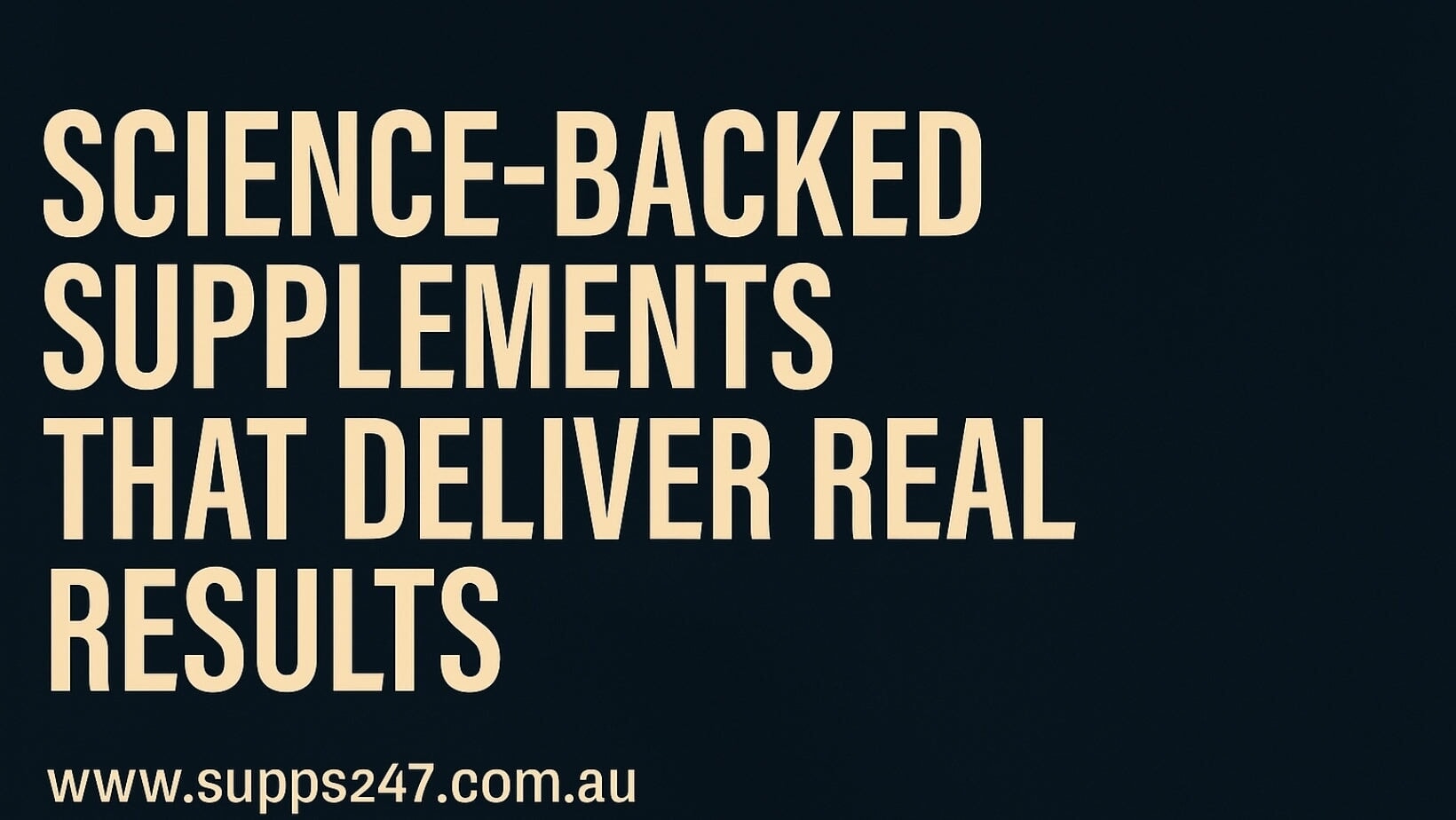 🔬 Science-Backed Supplements That Deliver Real Results 💪🧠.