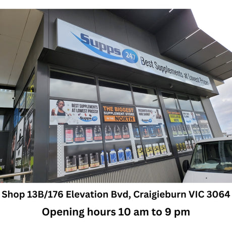 Supps247 Craigieburn: Your Late-Night Fitness Partner at Shop 13B/176 Elevation Blvd