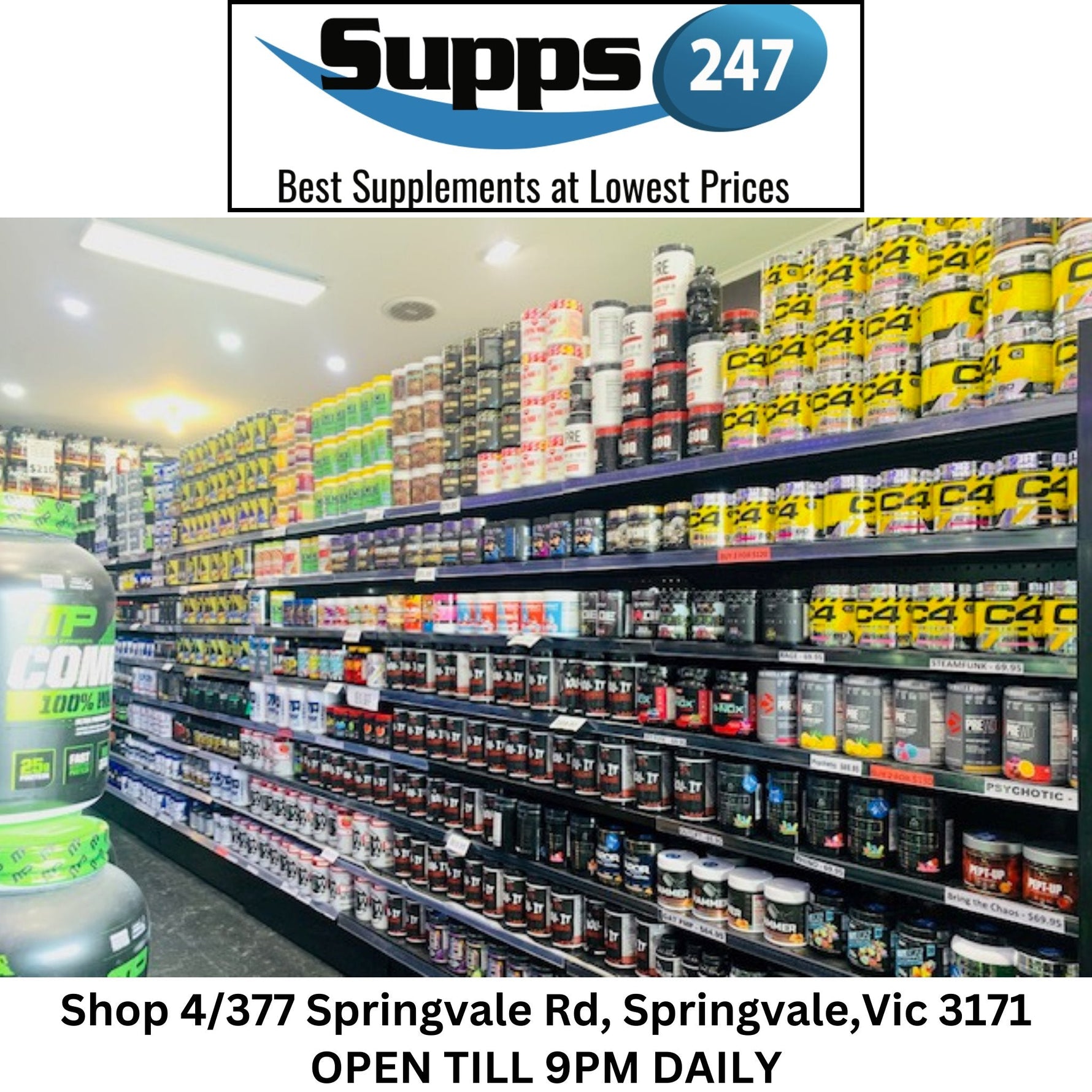 Supps247: Your Ideal Vitamin Shop Near Dandenong.